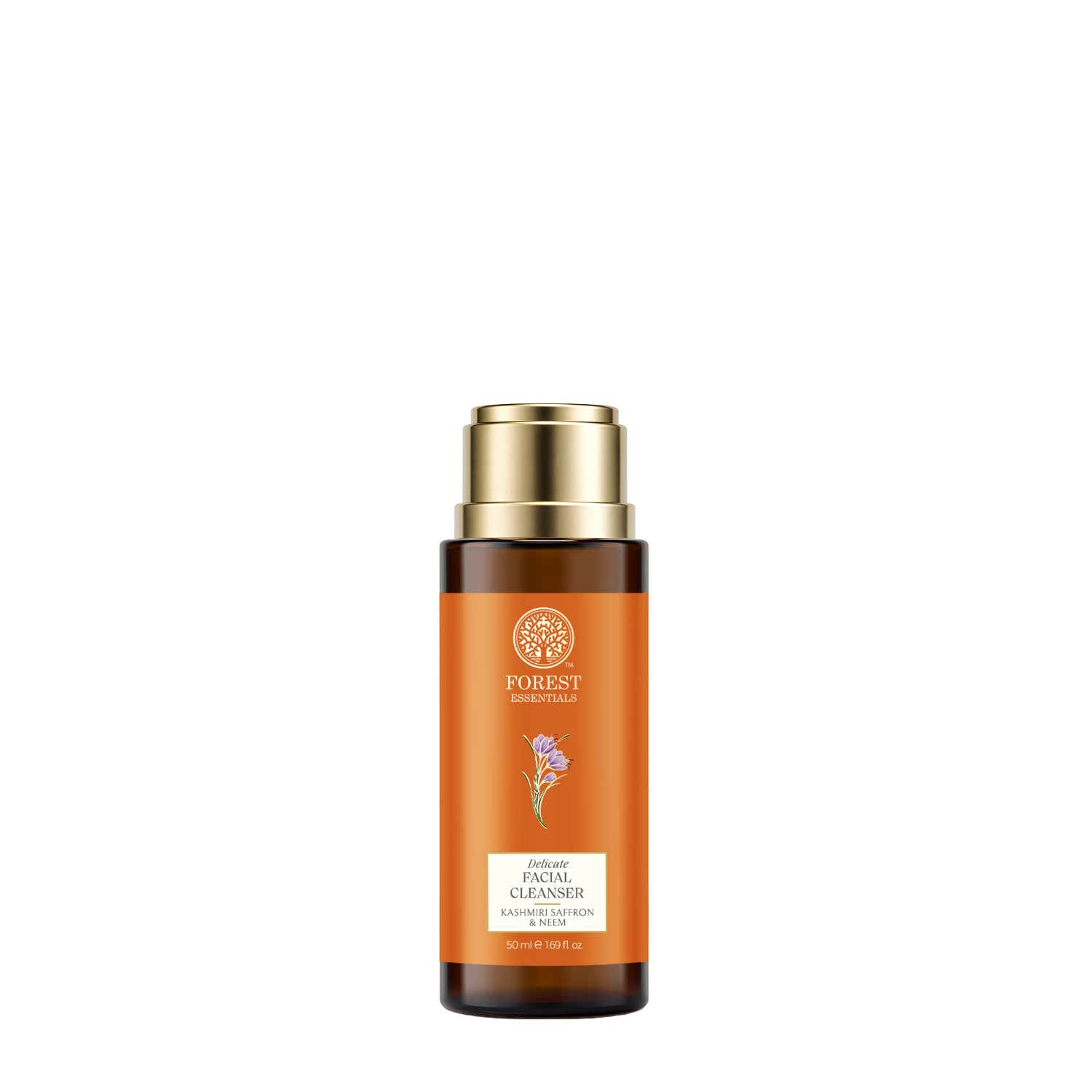 Forest Essentials | Forest Essentials Kashmiri Saffron & Neem Delicate Facial Cleanser (50ml)