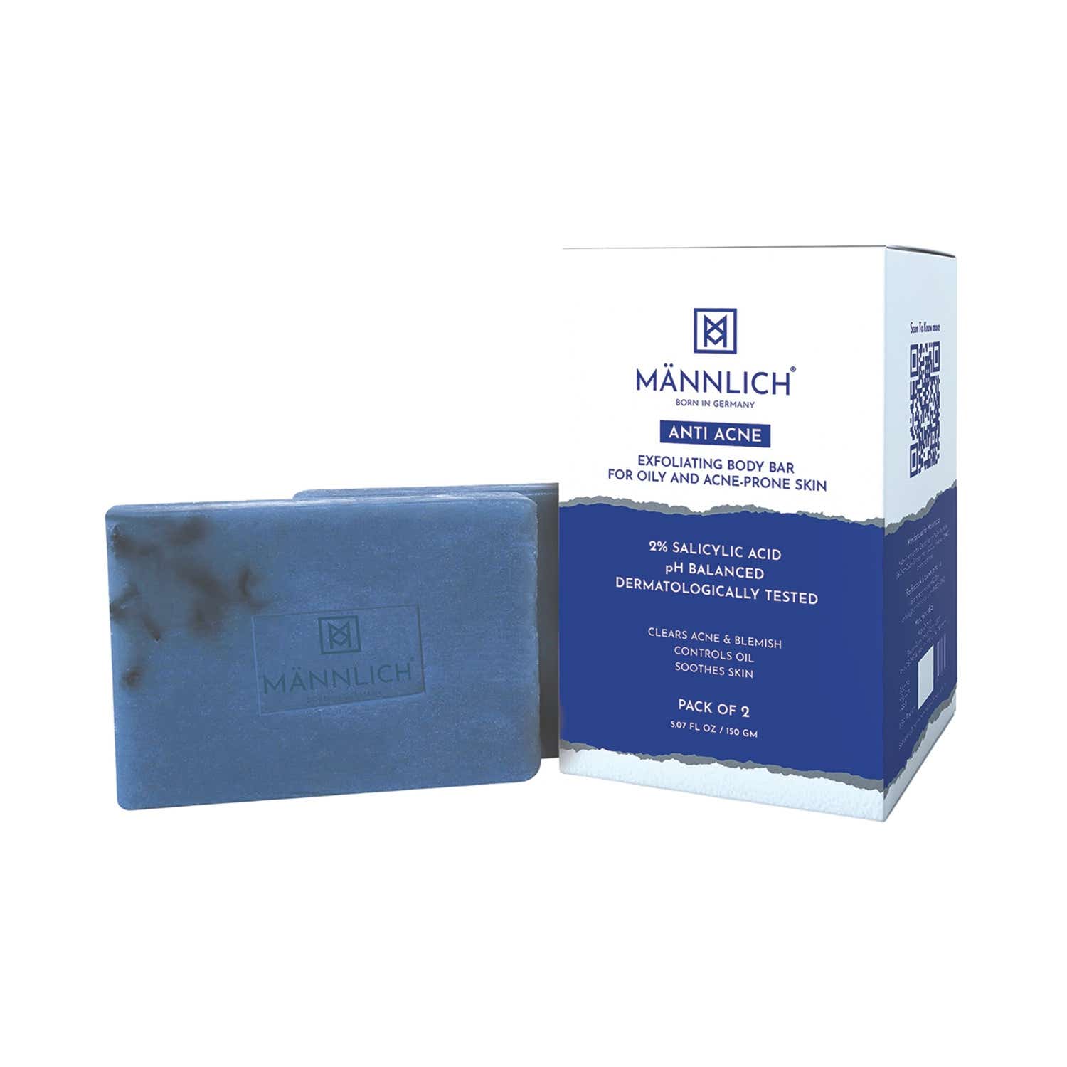 Mannlich | Mannlich Anti-Acne Soap With 2% Salicylic Acid (2 pcs)
