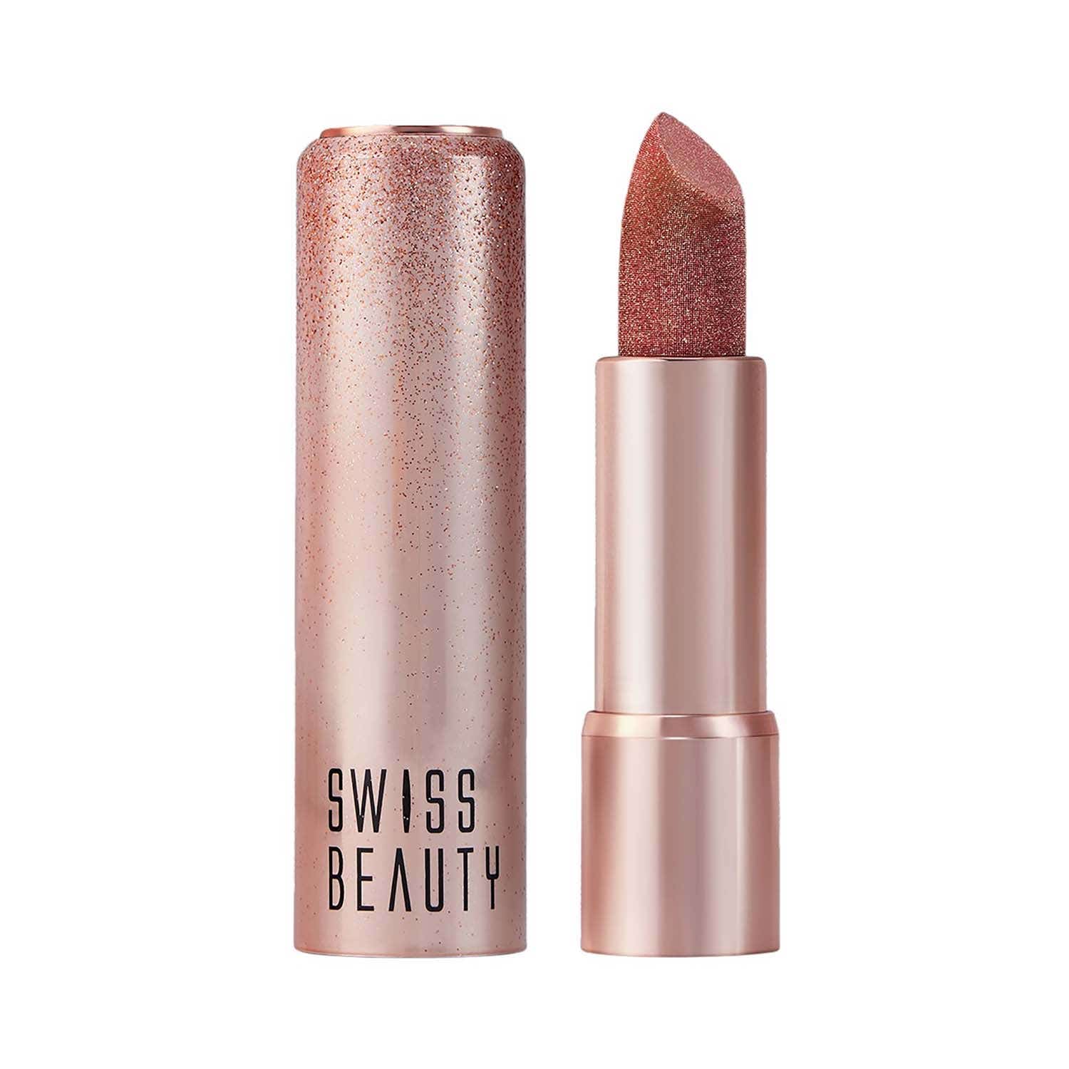 Swiss Beauty | Swiss Beauty More Than Glitter Lipstick - Sparkle Gold (3 g)