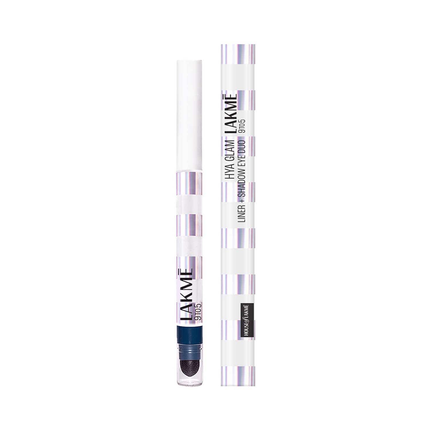 Lakme | Lakme 9To5 Hya Glam Liner + Shadow Eye Duo With Hyaluronic Acid & Vitamin E - Stellar Blue (1.8 g)