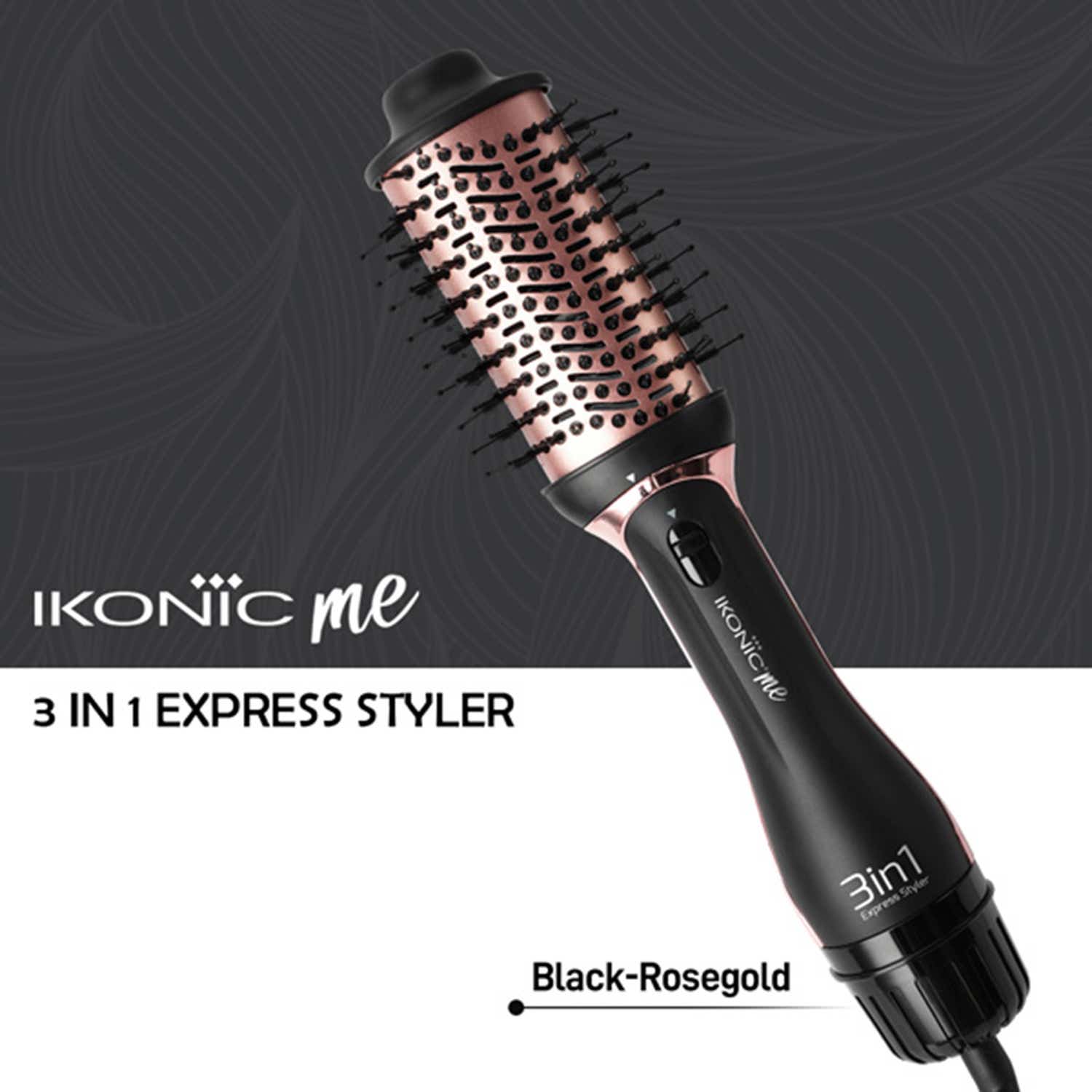 Ikonic Me 3 in 1 Express Styler - Black & Rosegold 1 Pieces - Image 2