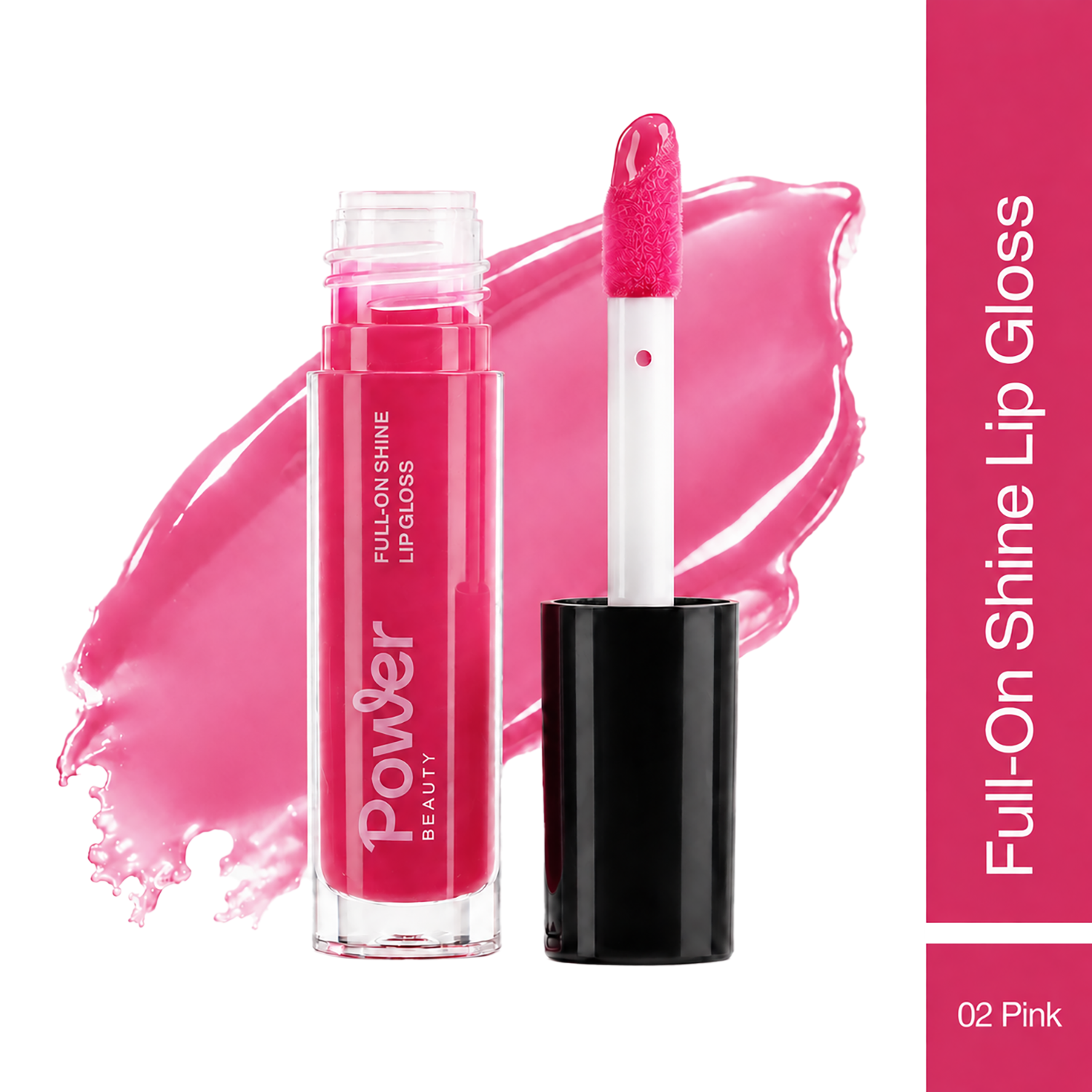 Power Beauty | Power Beauty Full-On Shine Lip Gloss - Pink 02 (4.5 ml)
