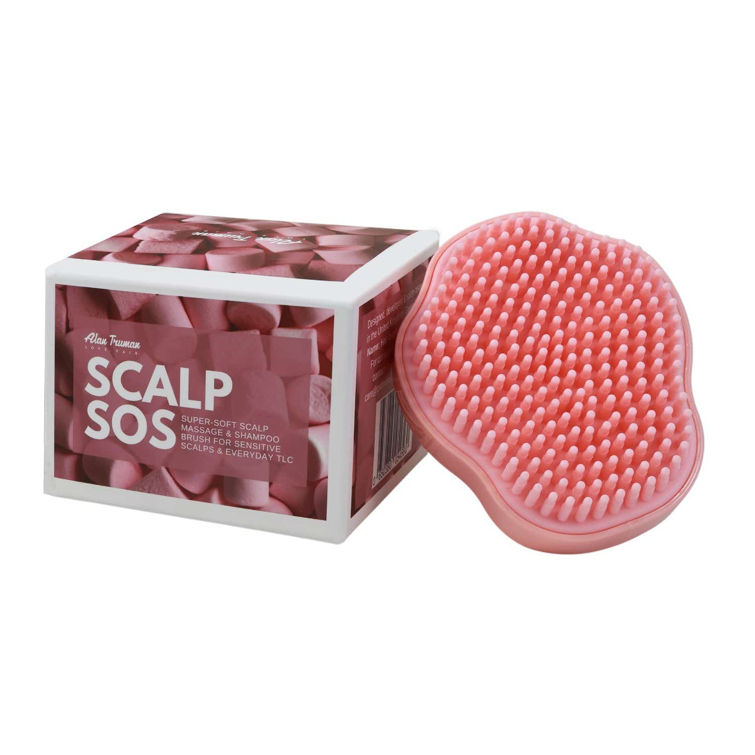 Alan Truman | Alan Truman Scalp Sos - Scalp Massage & Shampoo Brush - Metallic Pink (1 pc)
