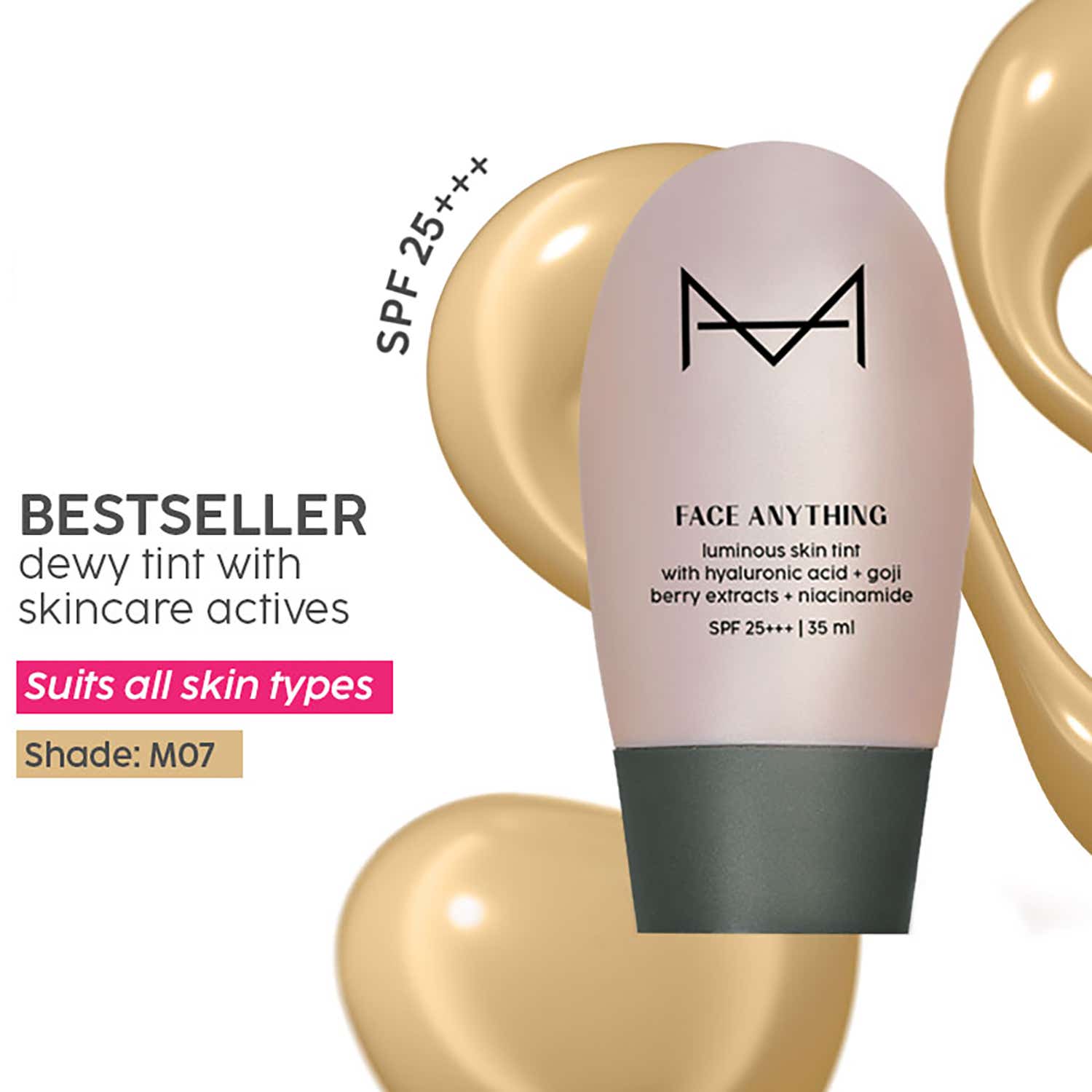 HOUSE OF MAKEUP | HOUSE OF MAKEUP Face Anything Luminous Skin Tint - M07 Medium Skin Tone (35 ml)