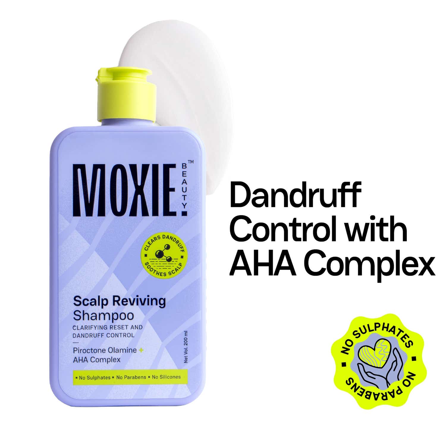 Moxie Beauty | Moxie Beauty Scalp Reviving Anti-Dandruff Shampoo with AHA-BHA Complex (200 ml)