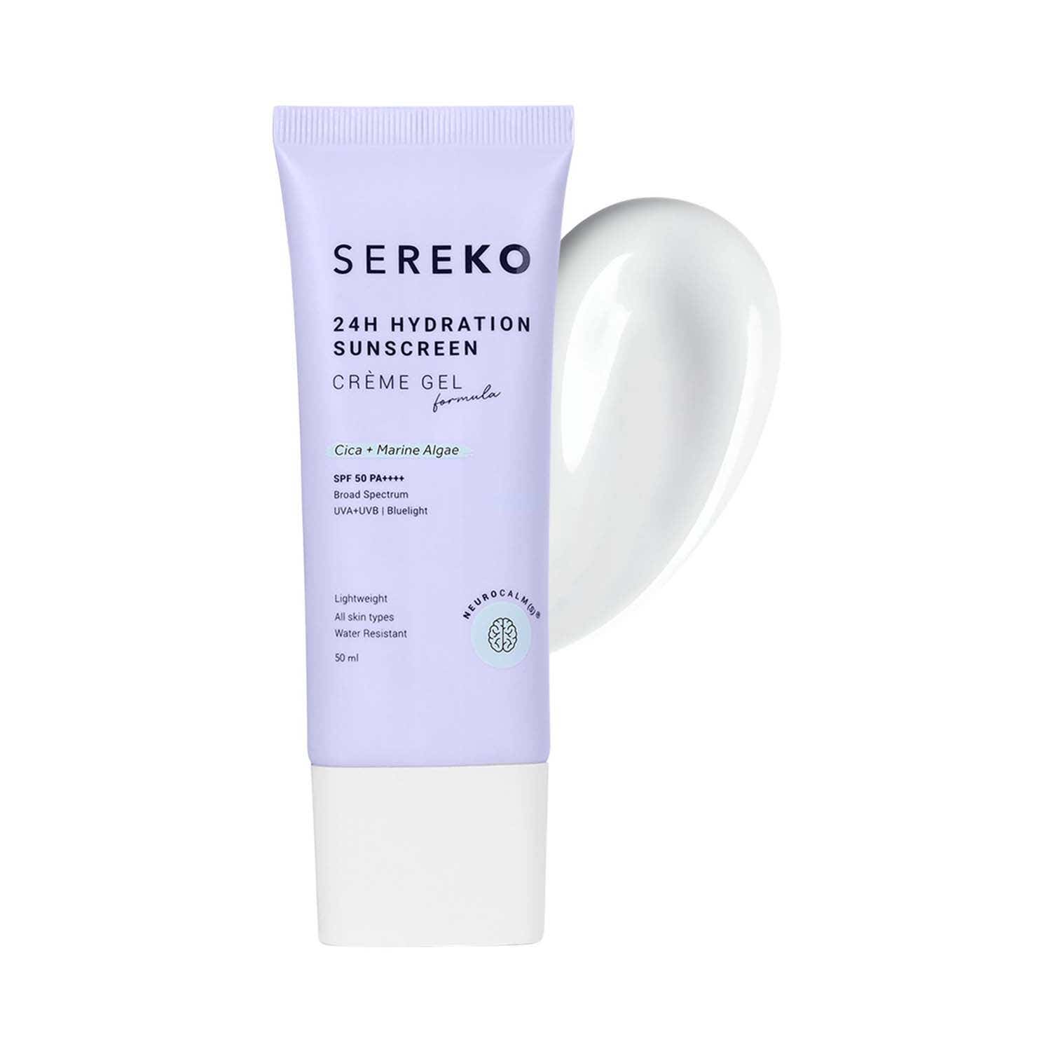 Sereko | Sereko 24H Hydration Sunscreen SPF 50 PA++++ Lightweight Creme Gel (50 ml)