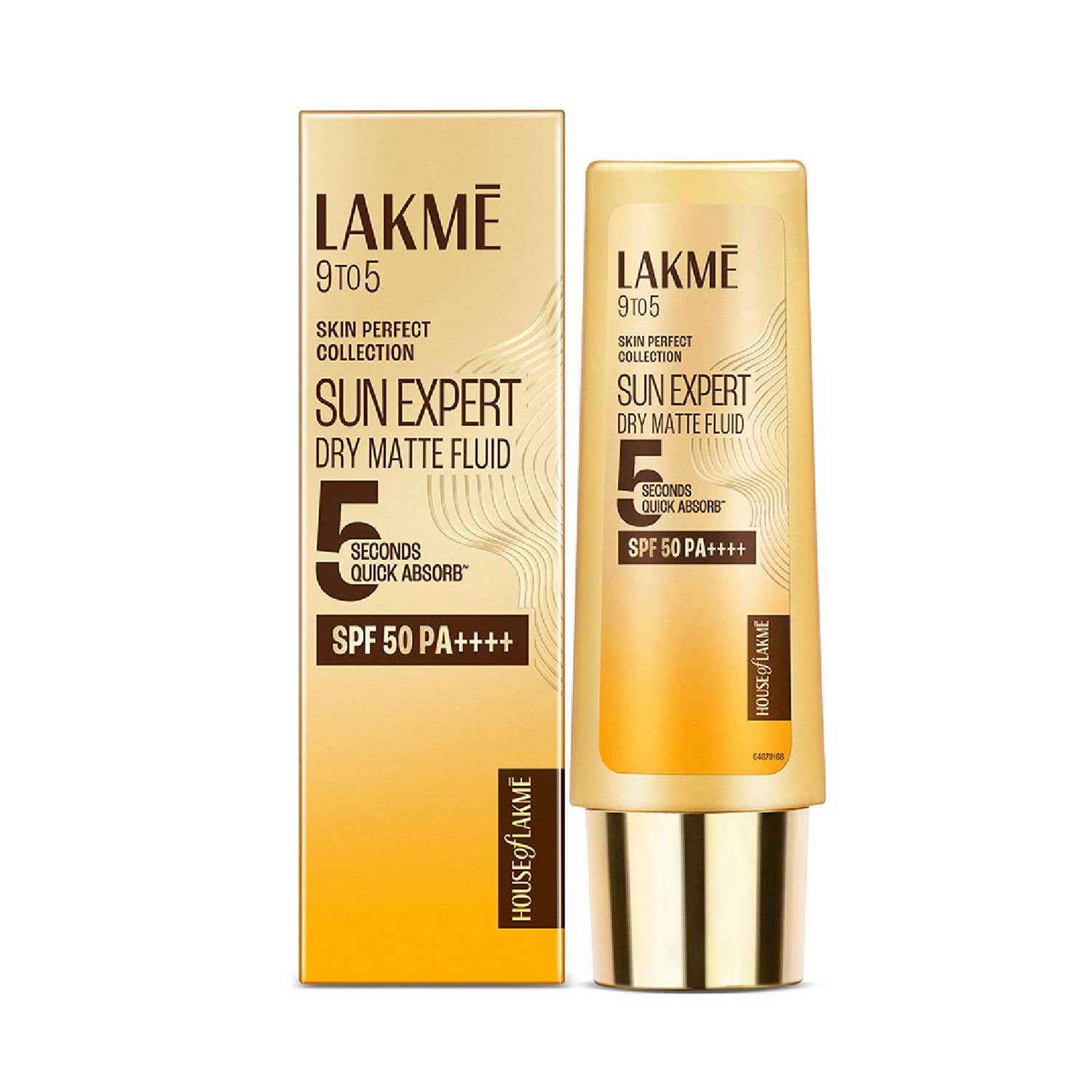 Lakme | Lakme Fluid SPF 50 PA++++ In-Vivo Tested Sunscreen with 1% Niacinamide and Ceramide (50 ml)