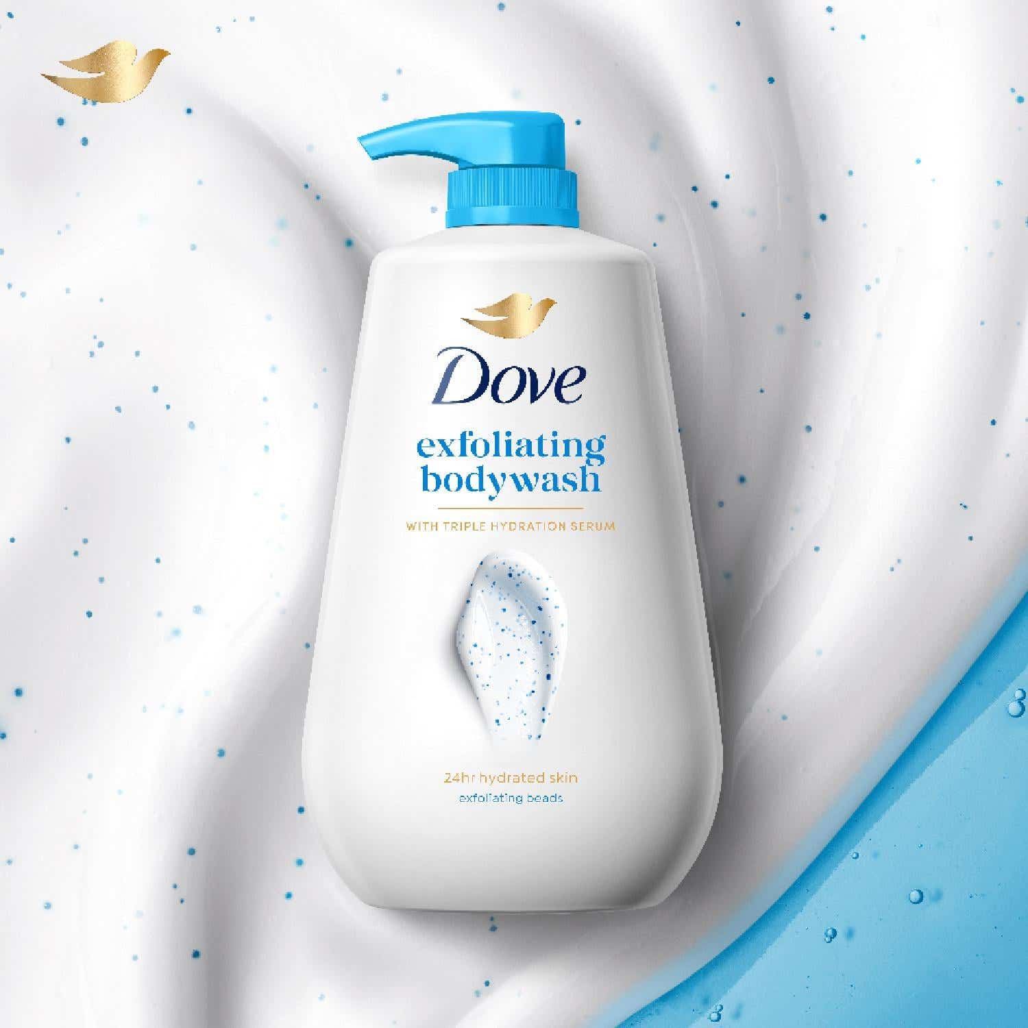 Dove | Dove Exfoliating Bodywash With Triple Hydration Serum (825 ml)