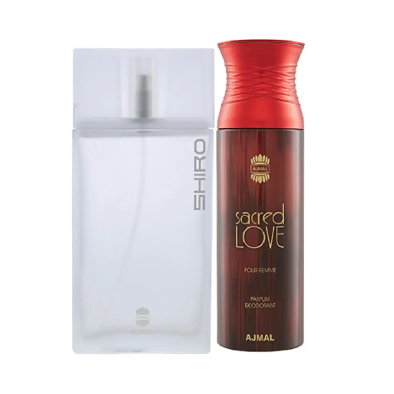 Ajmal Shiro Eau De Parfum And Sacred Love Deodorant (2Pc)