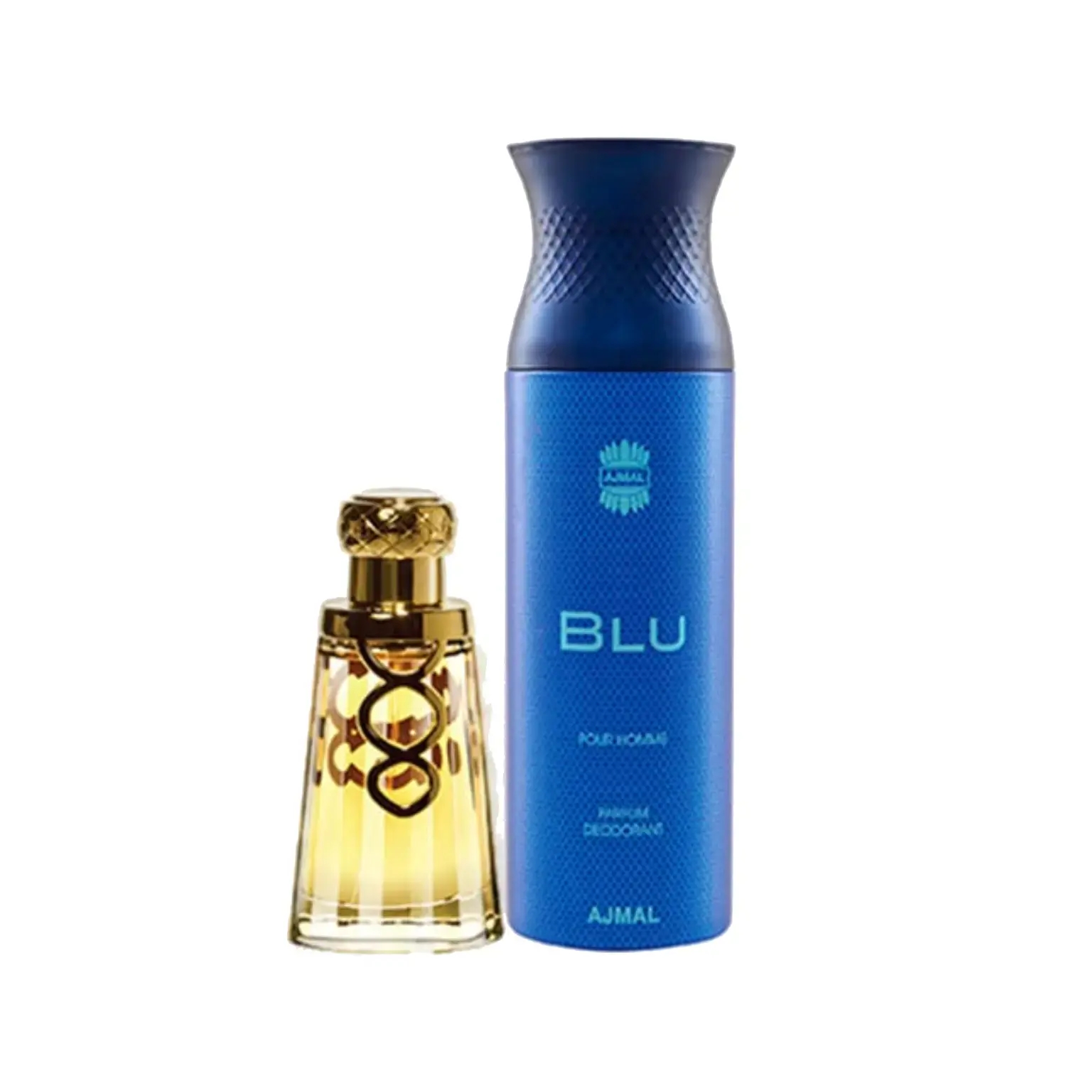 Ajmal Khallab Eau De Parfum And Blu Homme Deodorant (2Pc)