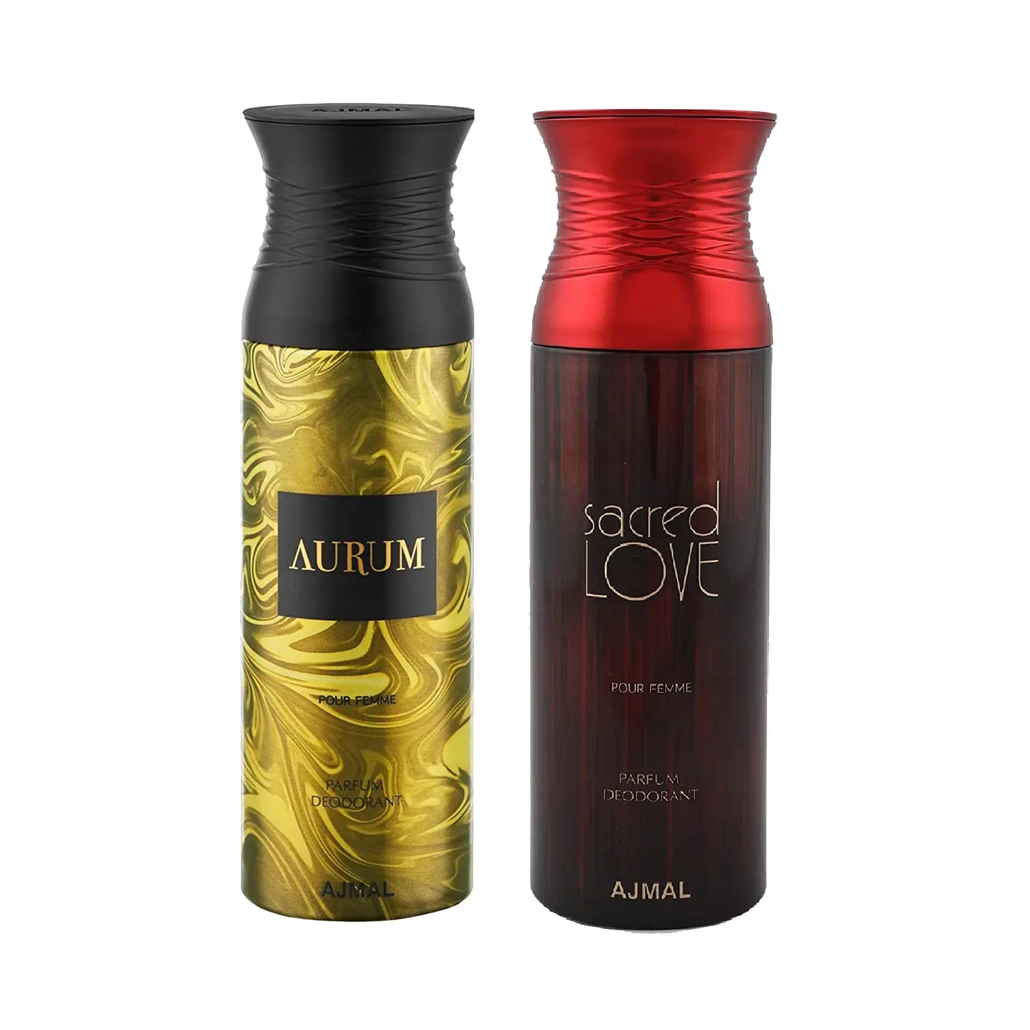 Ajmal Aurum Femme & Sacred Love Deodorant Spray (2Pc)