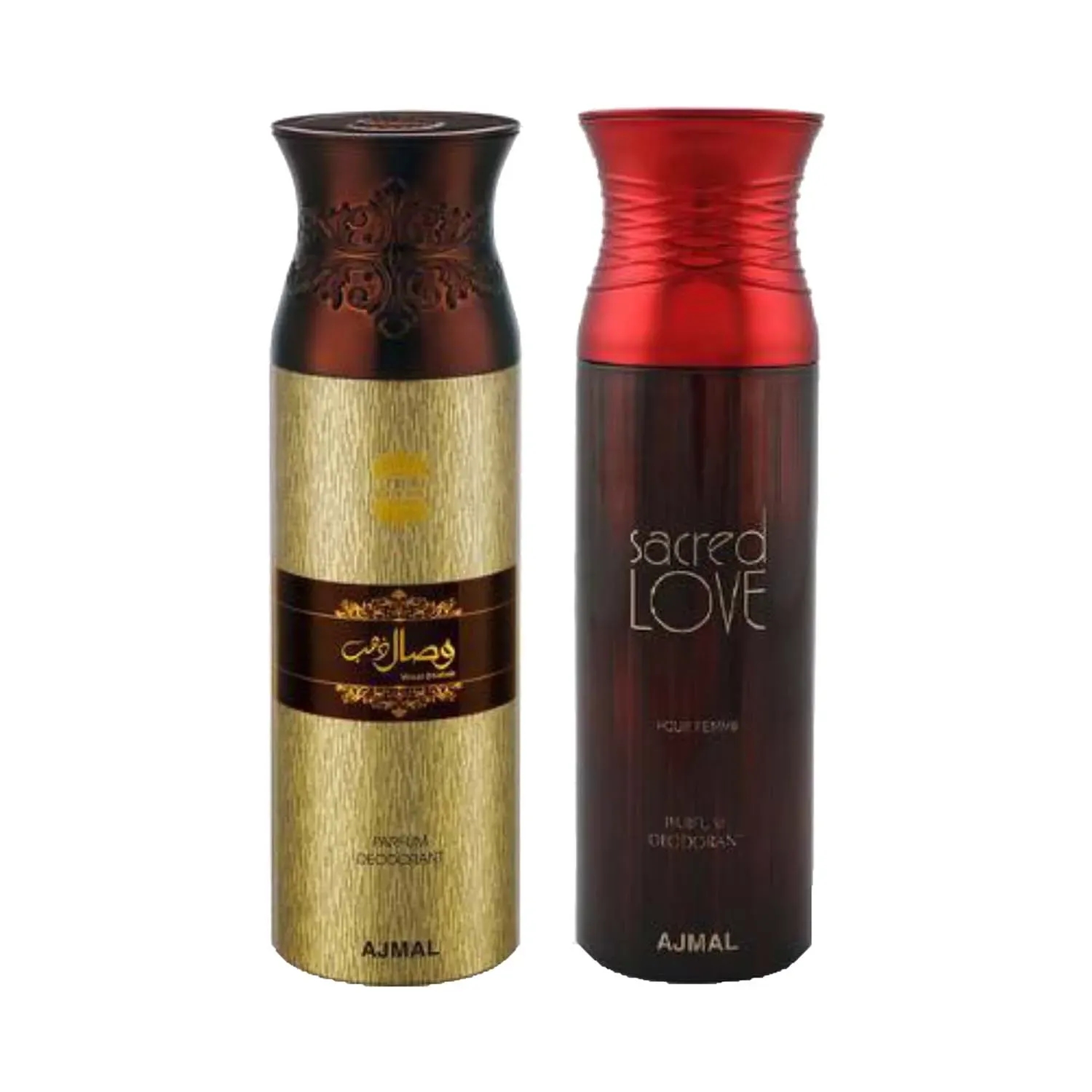 Ajmal | Ajmal Wisal Dhahab & Sacred Love Deodorant Body Spray - Pack of 2 (200ml Each)