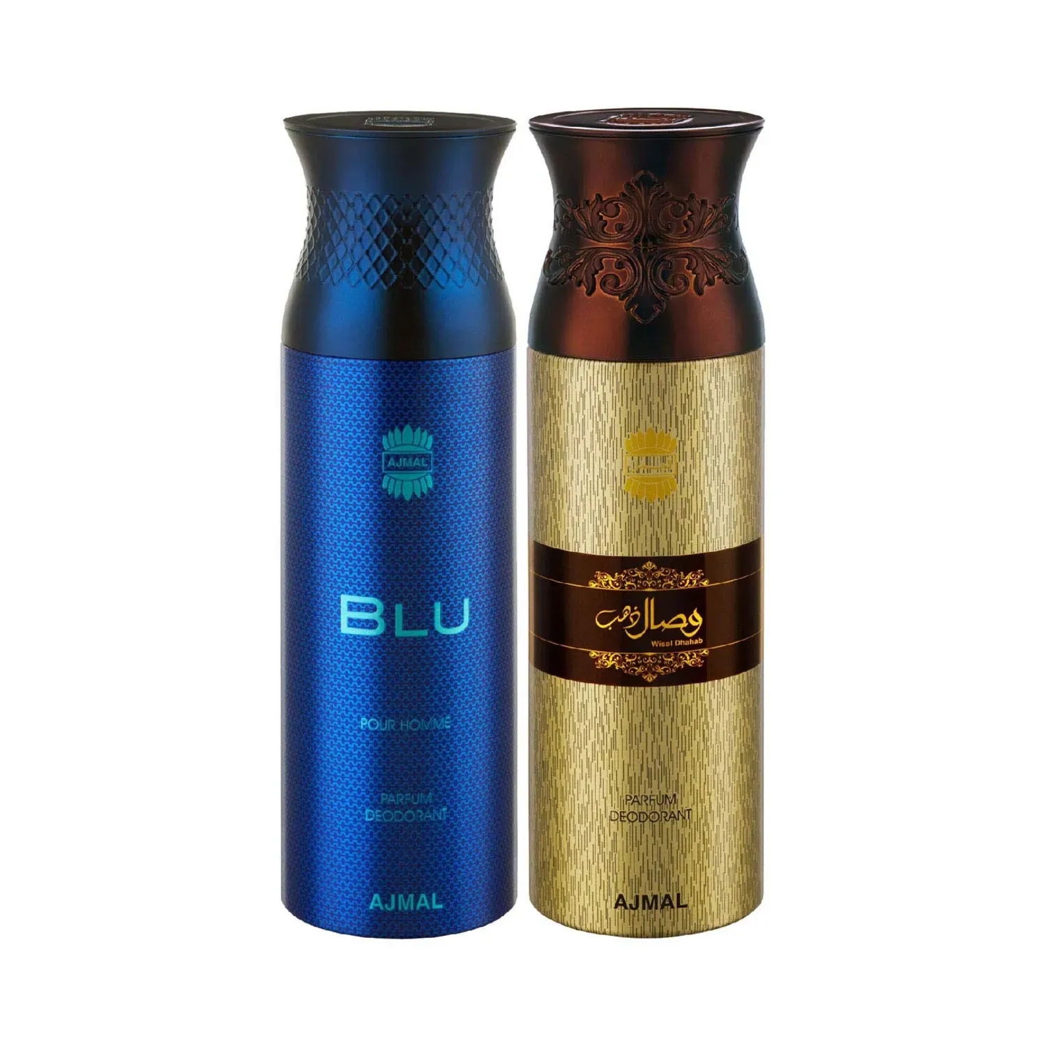 Ajmal | Ajmal Blu and Wisal Dhahab Deodorant Spray - Pack of 2 (200ml Each)