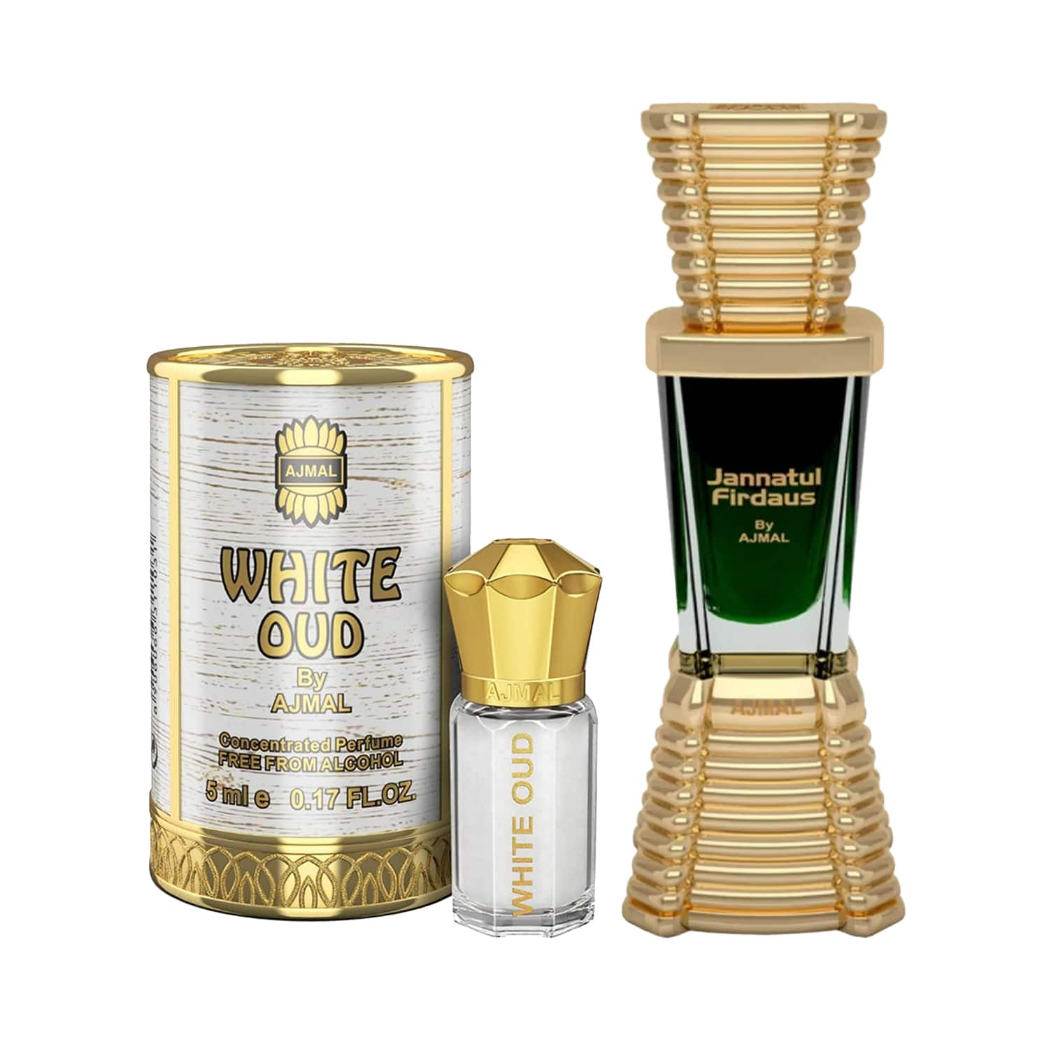 Ajmal | Ajmal Jannatul + White Oud CP Perfume Minis Pack of 2 Combo