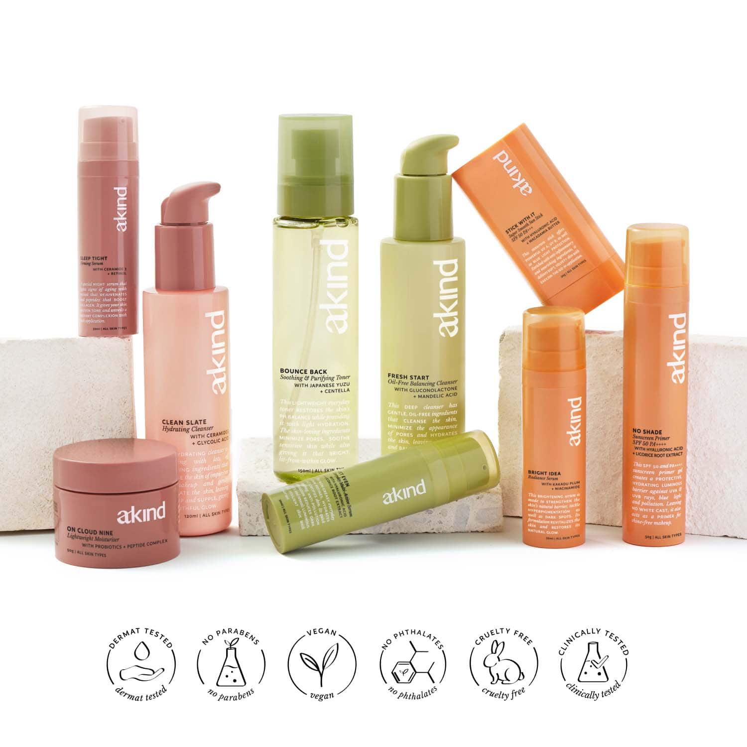 Buy Akind Get Set Glow Dull Skin Combo - Cleanser + Serum + Sunscreen  Primer - Akind | Tira: Shop Makeup, Skin, Hair & Beauty Products Online |  www.tirabeauty.com