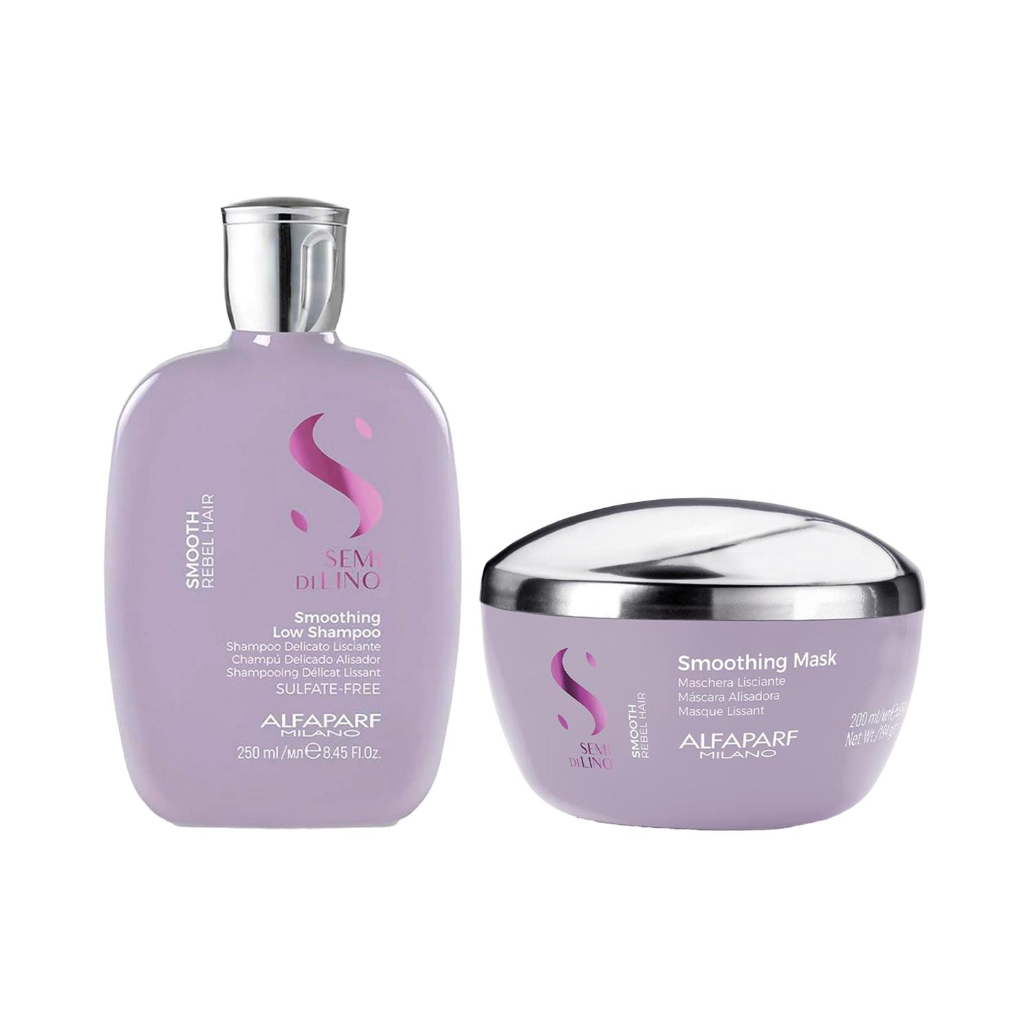 Alfaparf Milano | Alfaparf Milano Smoothing Shampoo & Mask Combo helps Smoothen Dry Frizzy Hair