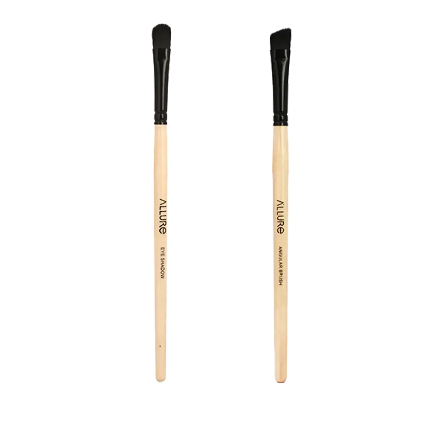 Allure | Allure Classic Eye Shadow Brush & Angular Brush Combo - (2Pcs)