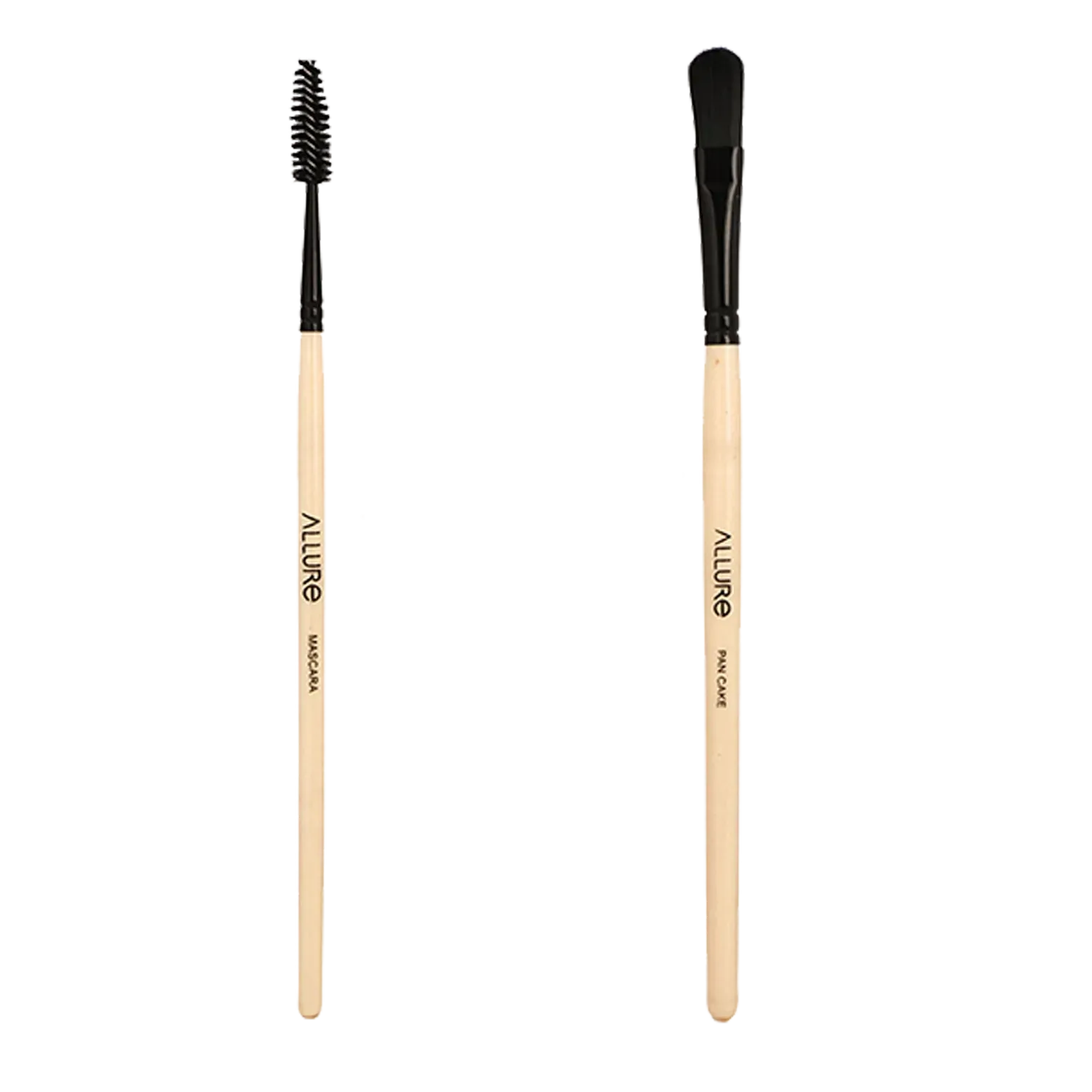 Allure | Allure Classic Mascara Brush & Pan Cake Brush Combo - (2Pcs)