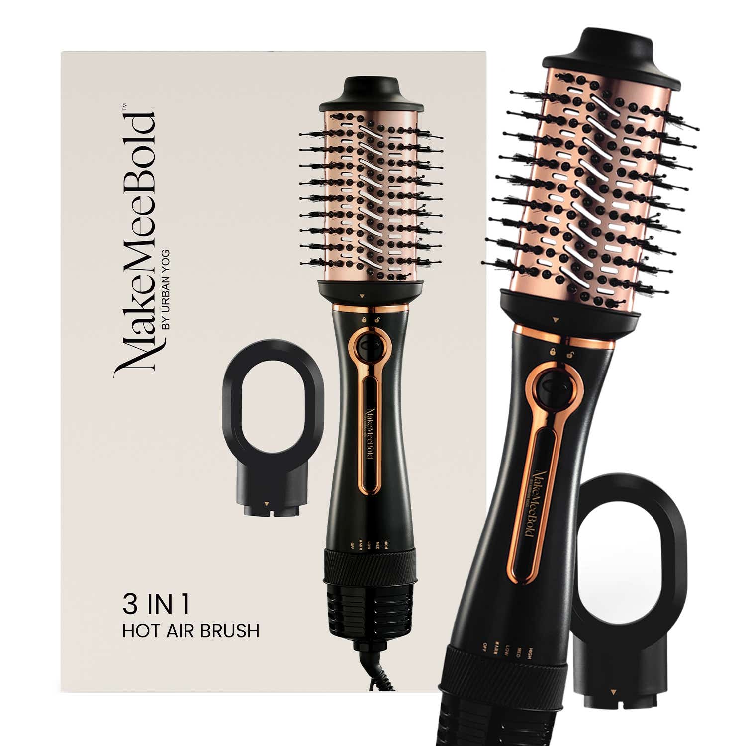 Urban Yog | Urban Yog Makemeebold 3-In-1 Hot Air Brush Hair Dryer