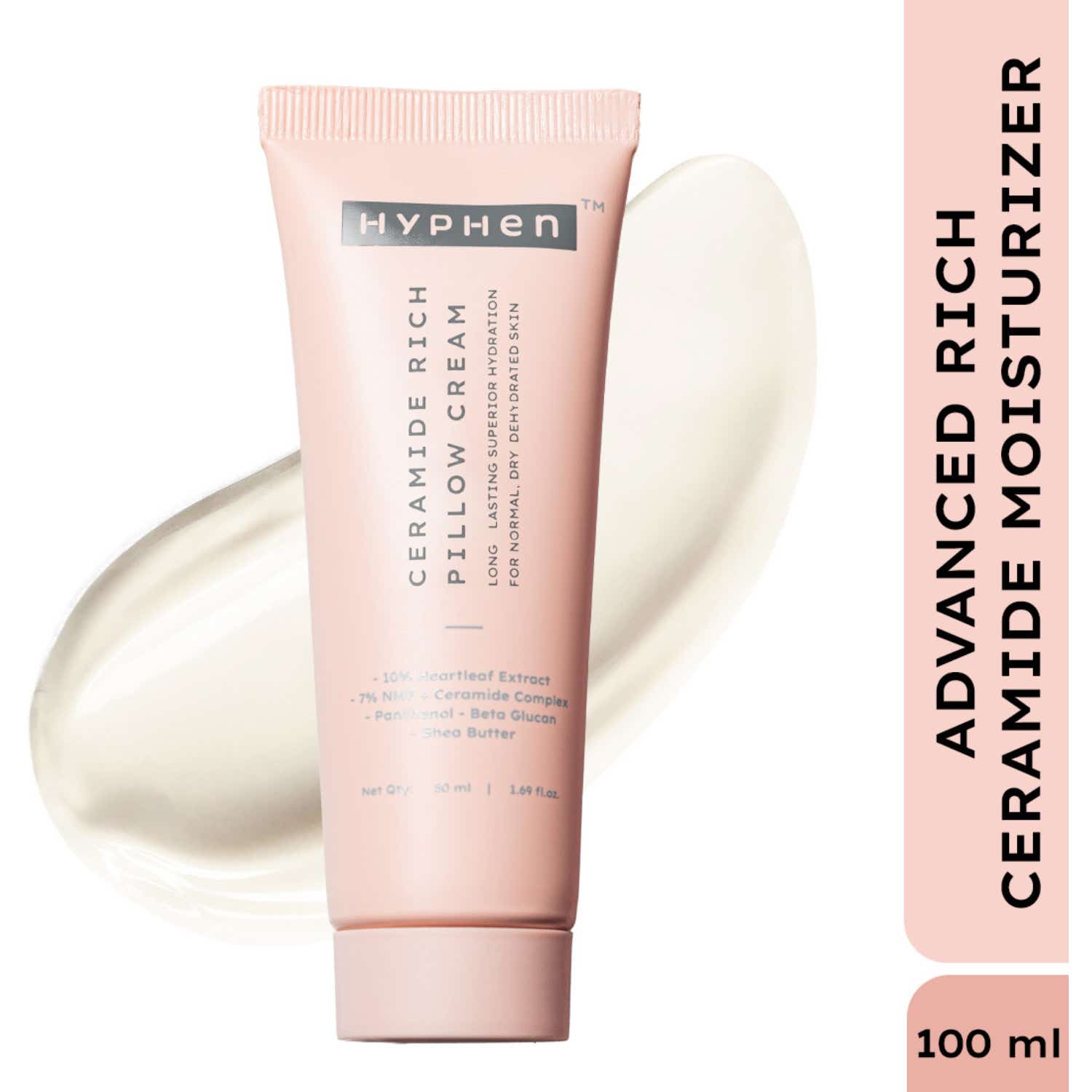 Hyphen | Hyphen 10% Heartleaf & 7% Ceramides-NMF Rich Pillow Face Moisturizer (50 ml)