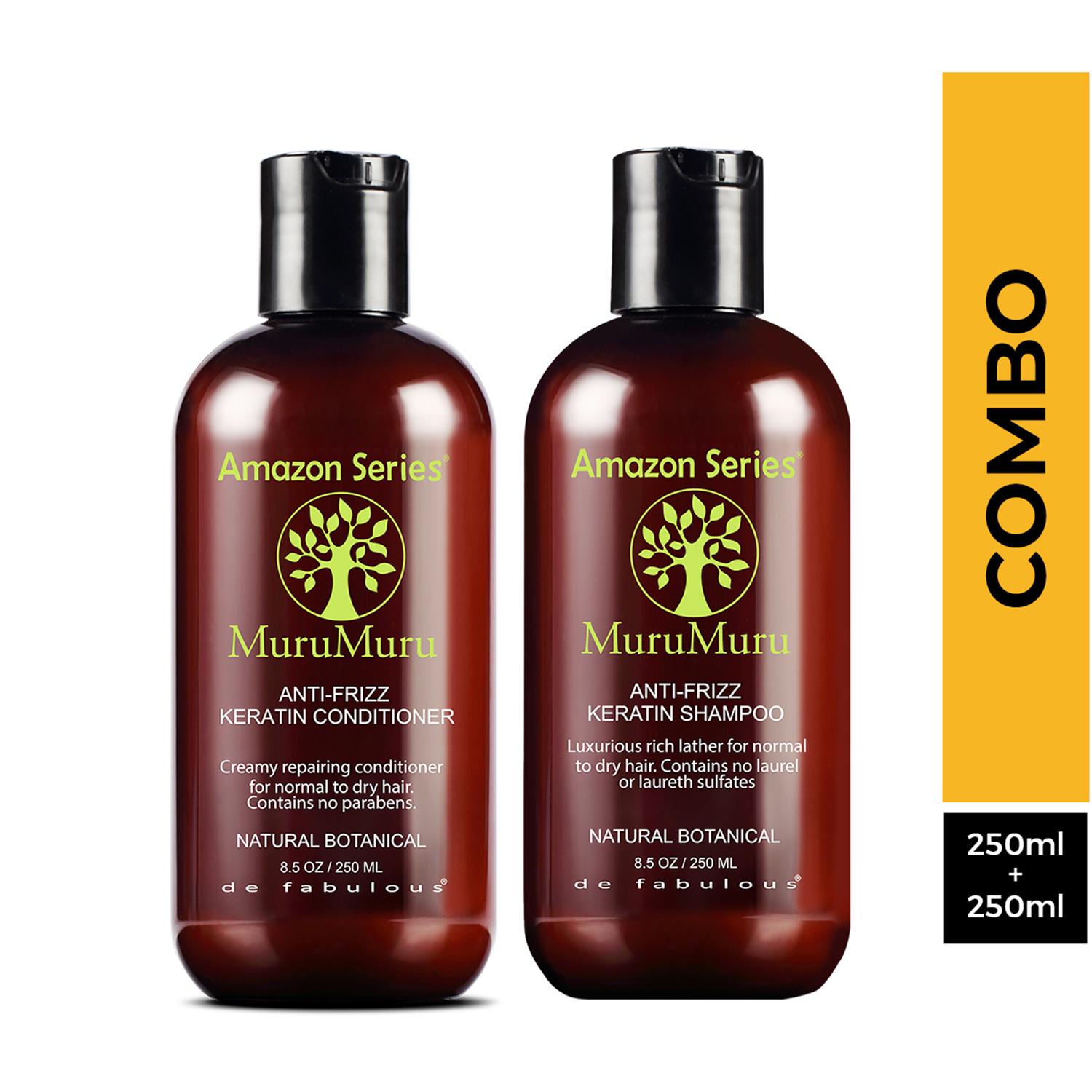 Amazon Series | Amazon Series MuruMuru Anti-Frizz Keratin Shampoo and Conditioner Combo
