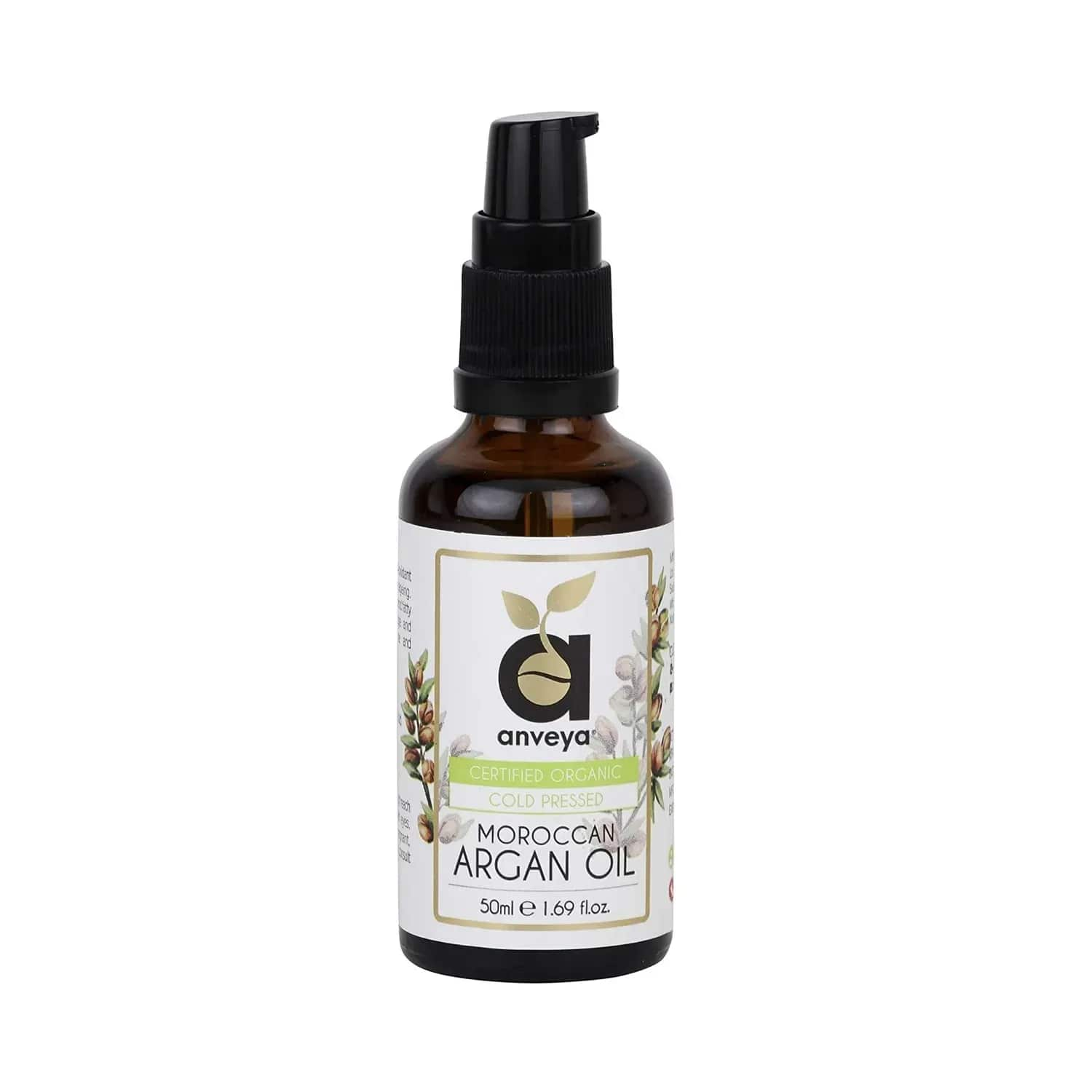 Anveya | Anveya Cold Pressed Organic Moroccan Argan Oil (50ml)