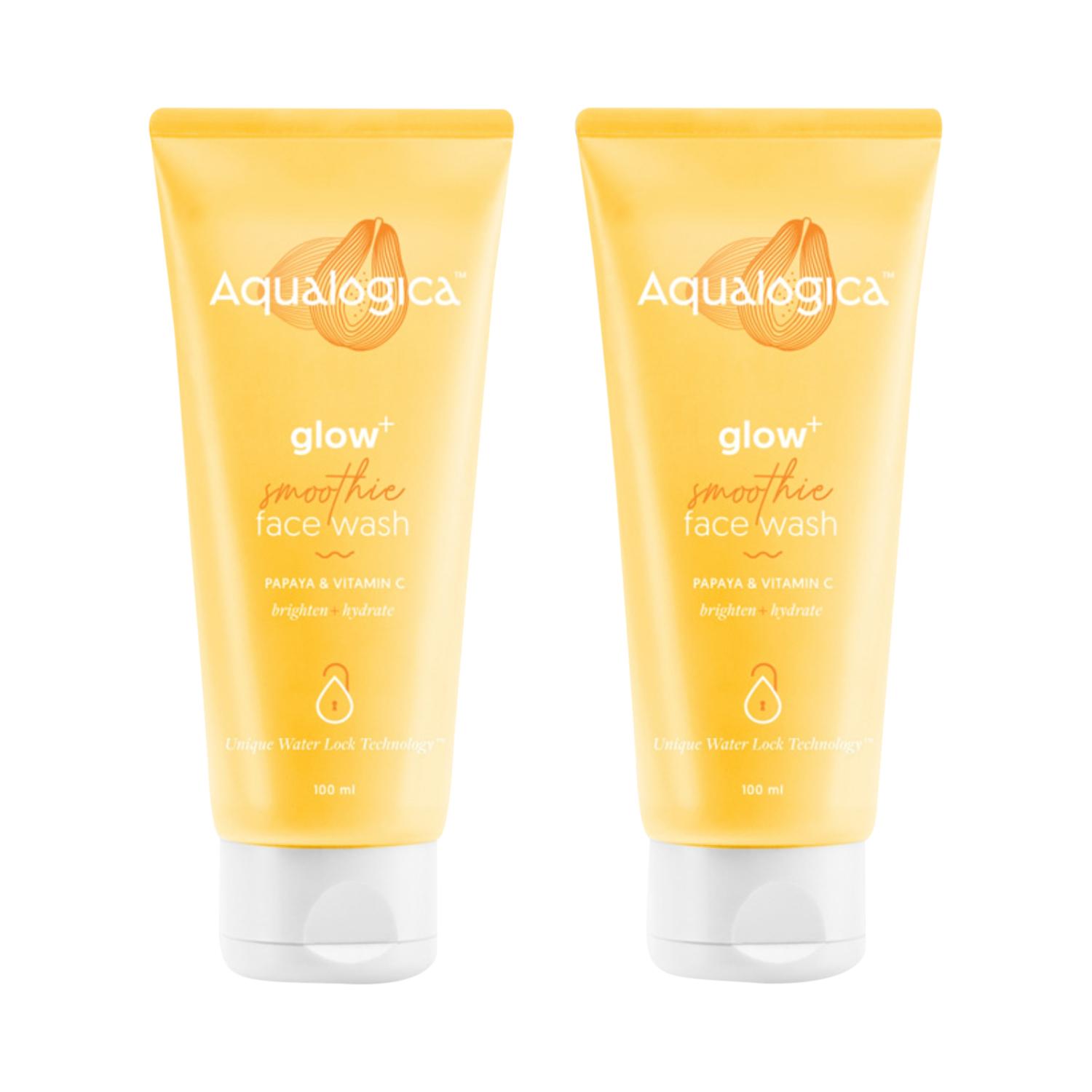 Aqualogica | Aqualogica Glow+ Smoothie Face Wash -(100ml)(Pack of 2) Combo