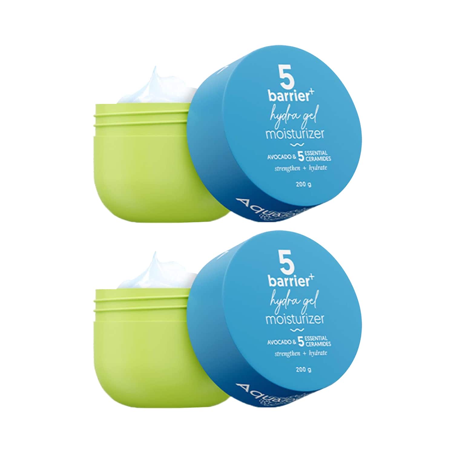 Aqualogica | Aqualogica Hydra Gel Moisturizer 5 Ceramides & Avocado - Pack of 2 Combo
