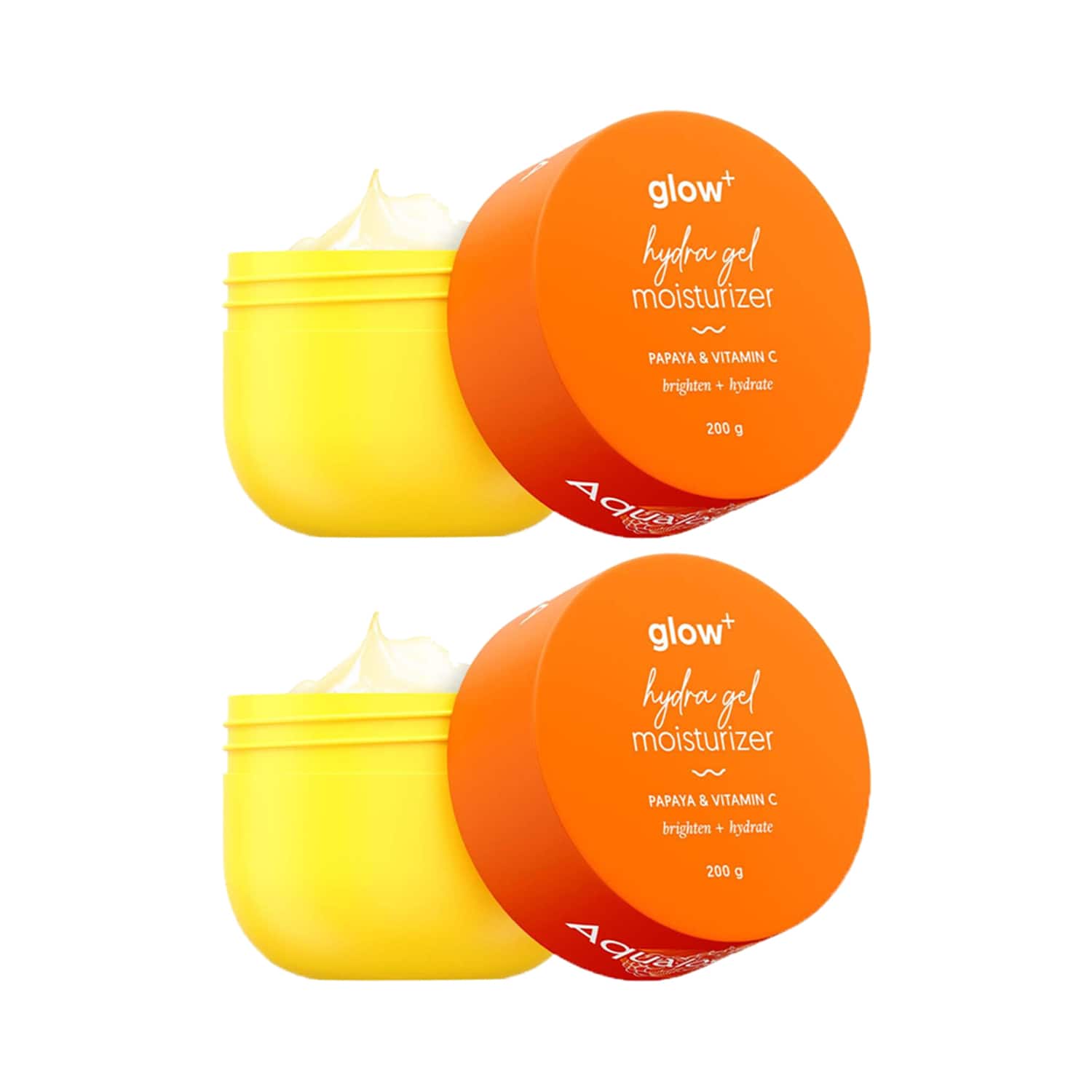 Aqualogica | Aqualogica Glow + Hydra Gel Moisturizer Vitamin C & Papaya - Pack of 2 Combo