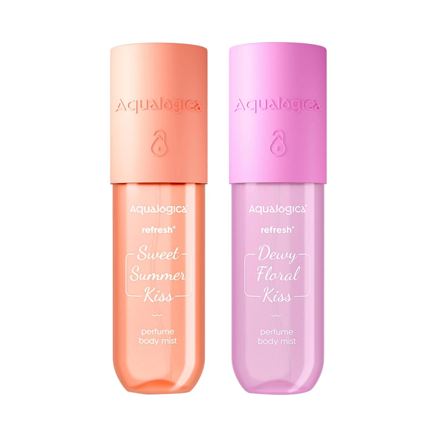 Aqualogica | Aqualogica Refresh+ Perfume Body Mist Combo - Dewy Floral Kiss & Sweet Summer Kiss