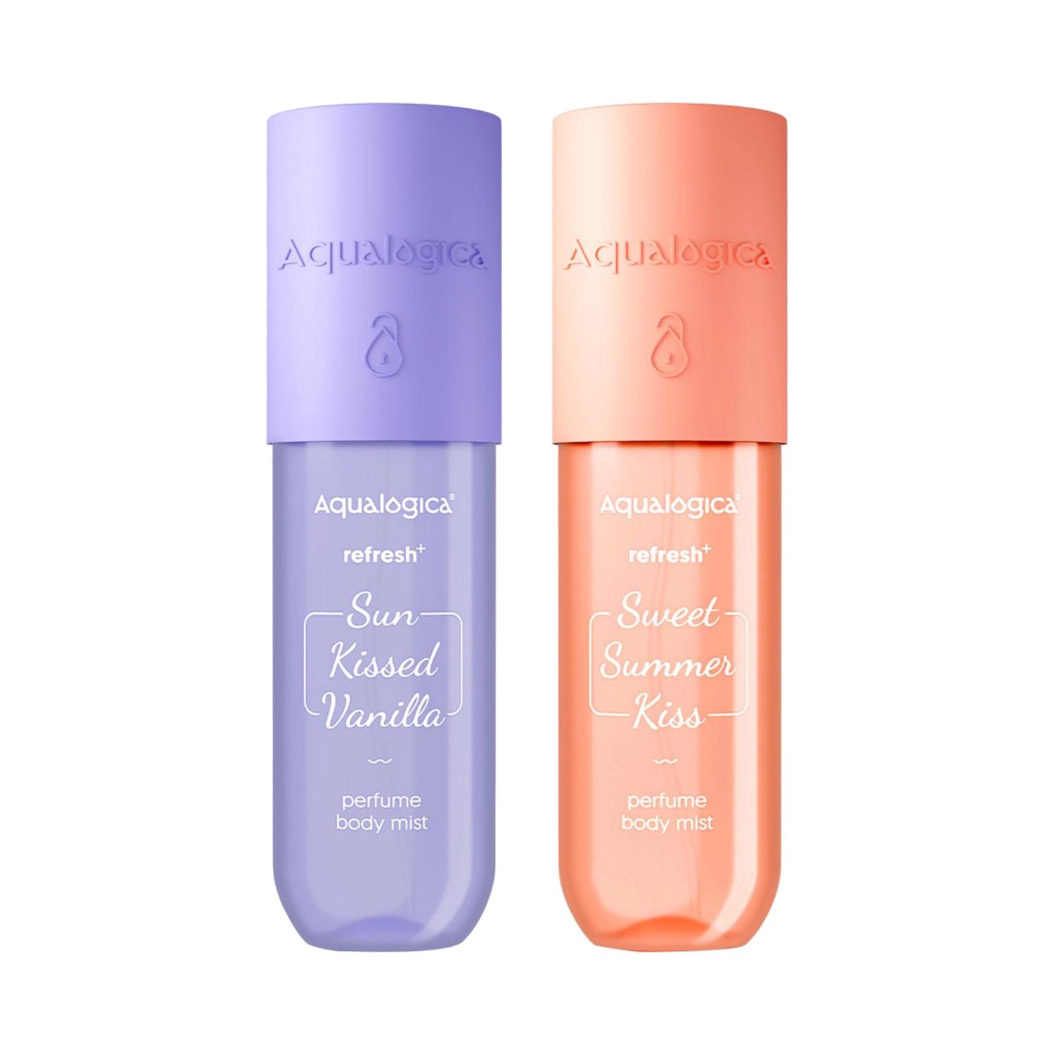 Aqualogica | Aqualogica Refresh+ Perfume Body Mist Combo - Sun Kissed Vanilla & Sweet Summer Kiss