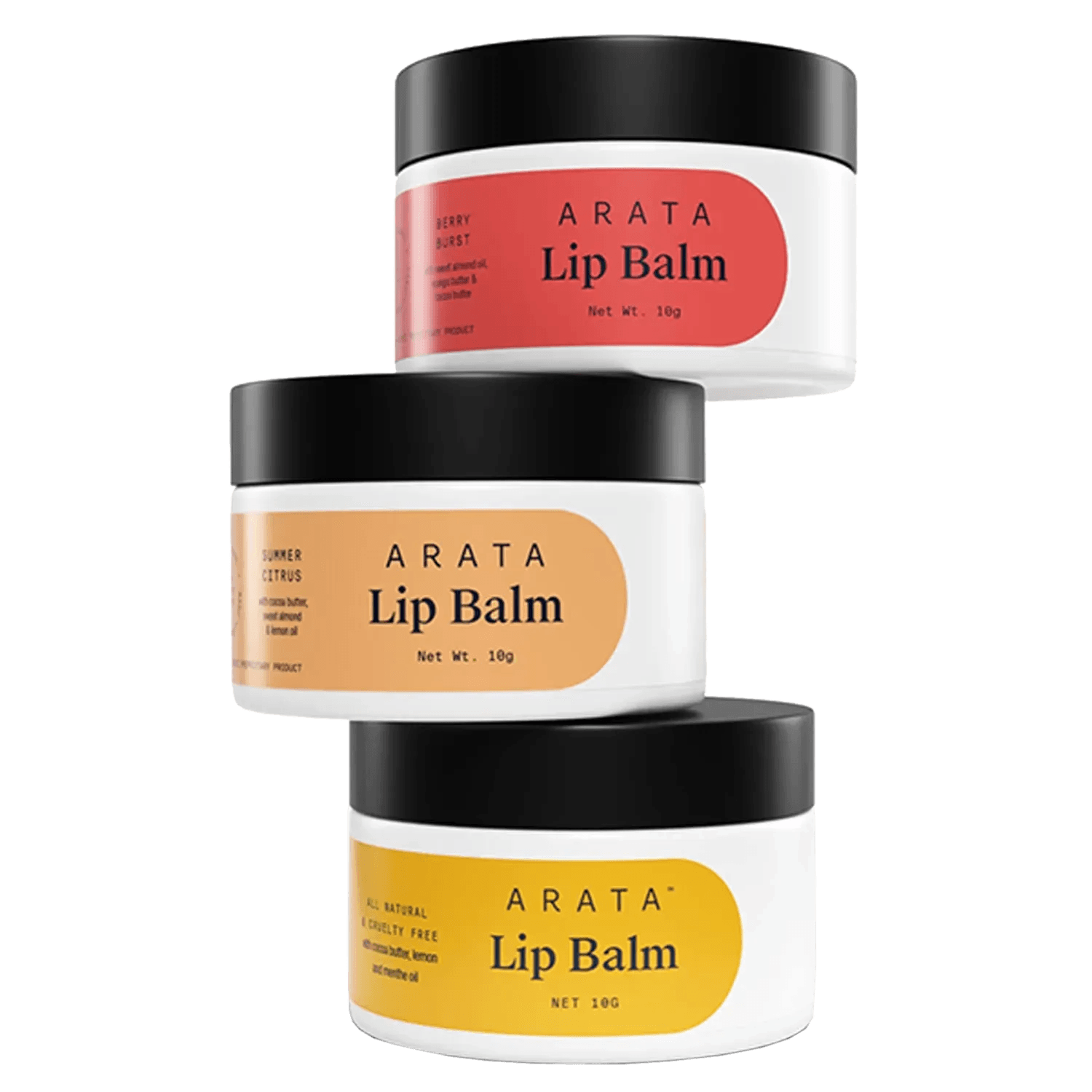 Arata Moisturizing Lip Care Set (3Pcs)