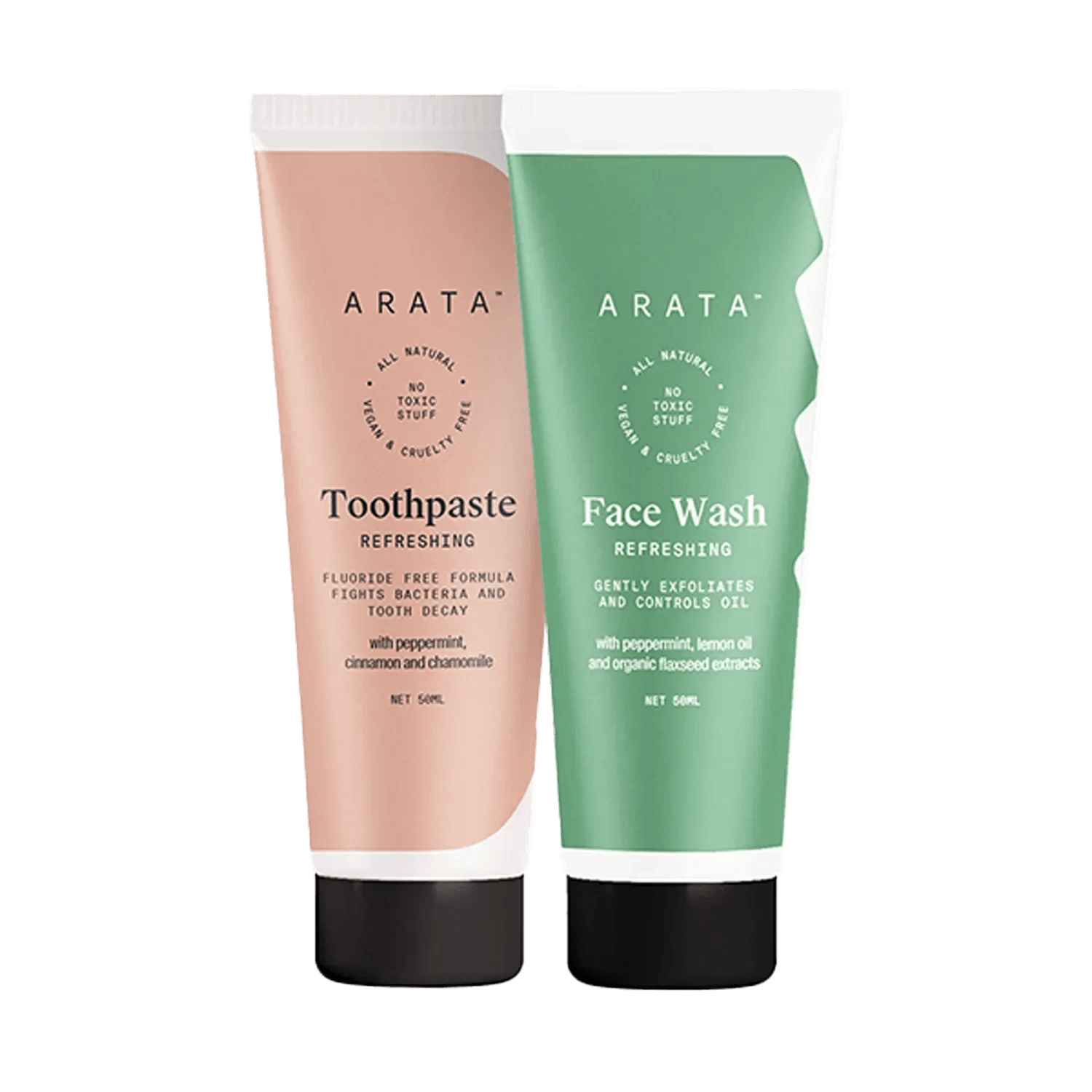 Arata | Arata Refreshing Face Wash with Peppermint Lemon Oil and Organic Flaxseed Extracts (100ml)