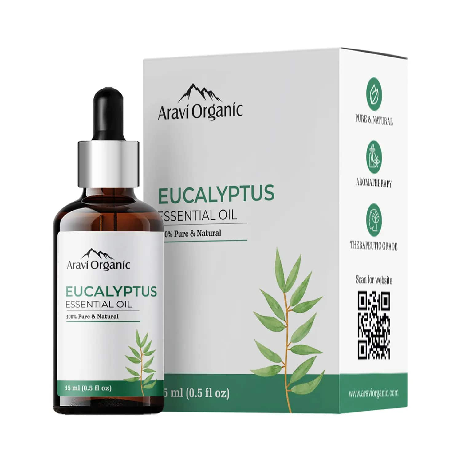 Aravi Organic | Aravi Organic Nilgiri Eucalyptus Essential Oil (15ml)