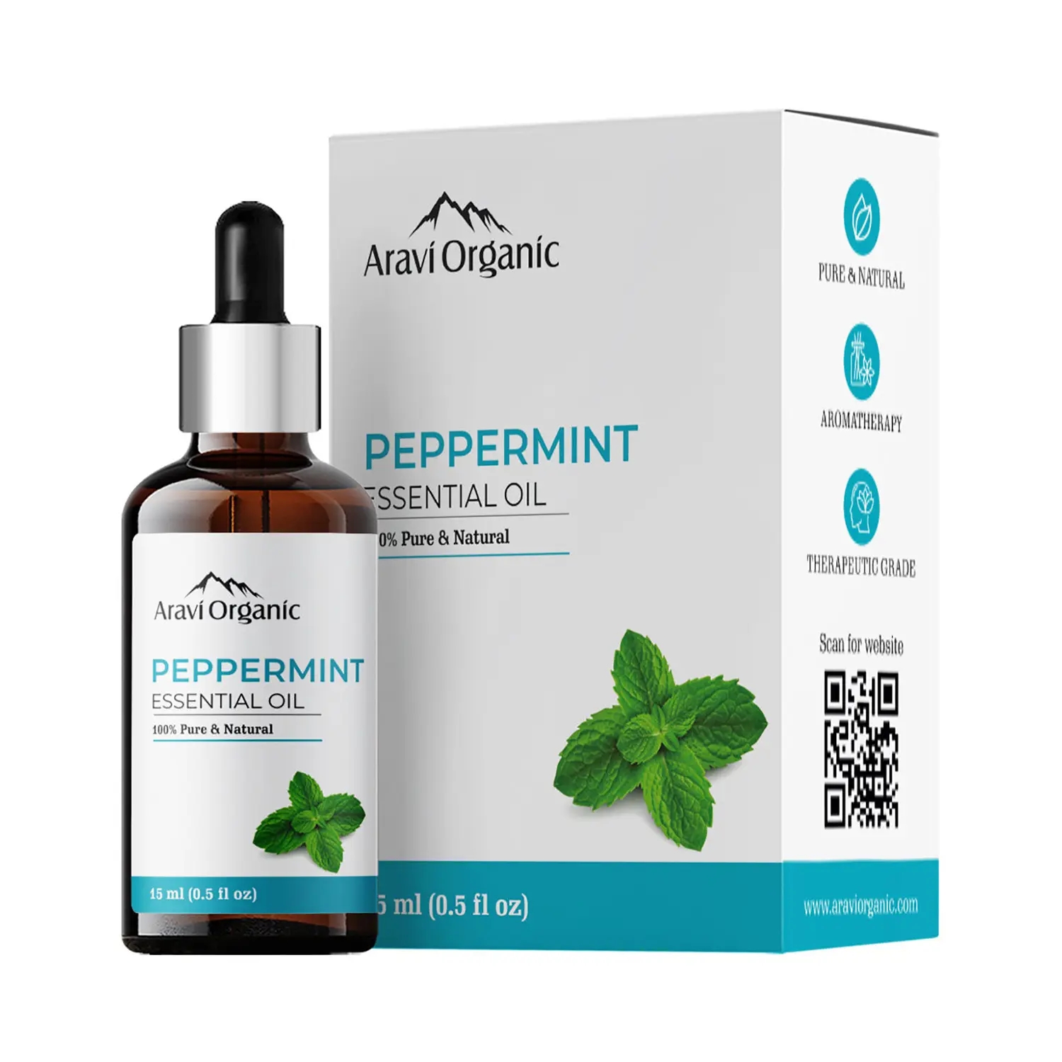 Aravi Organic | Aravi Organic Peppermint Essential Oil (15ml)