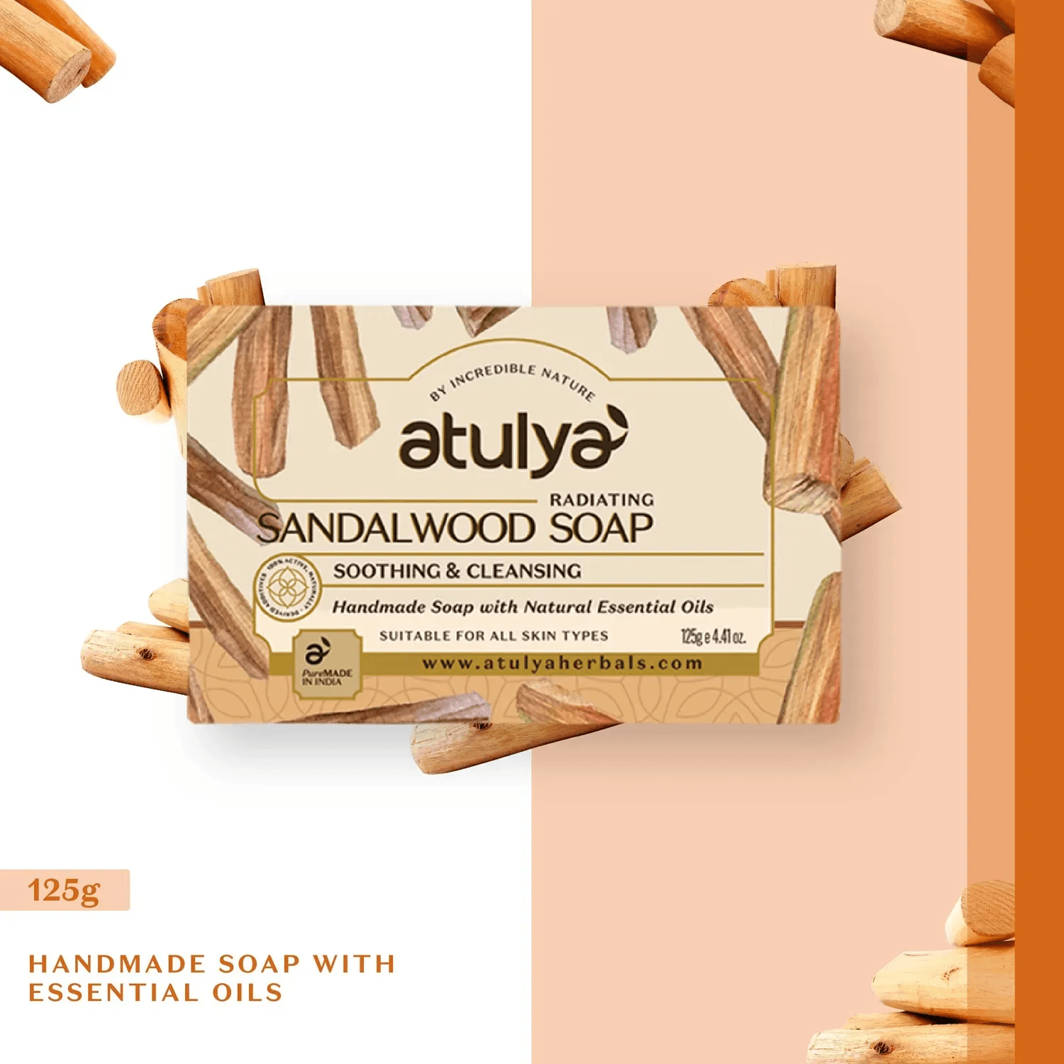 Red Sandalwood Soap - Ayurvedic Soap For Skin Brightening & Oily Skin -  Kama Ayurveda