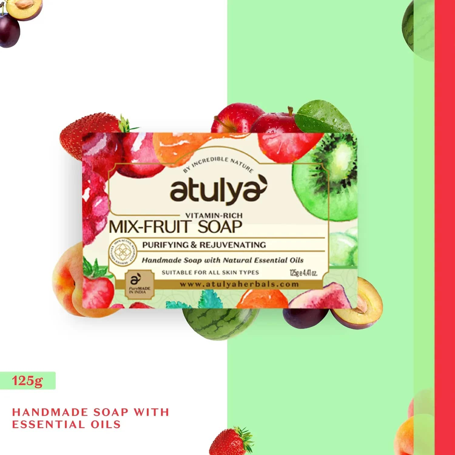 Atulya | Atulya Mix Fruit Soap (125g)