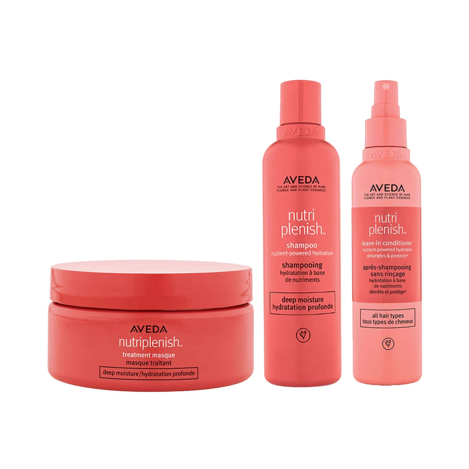 Aveda | Aveda Nutriplenish Shampoo + Mask + Leave in Coditioner Spray Combo