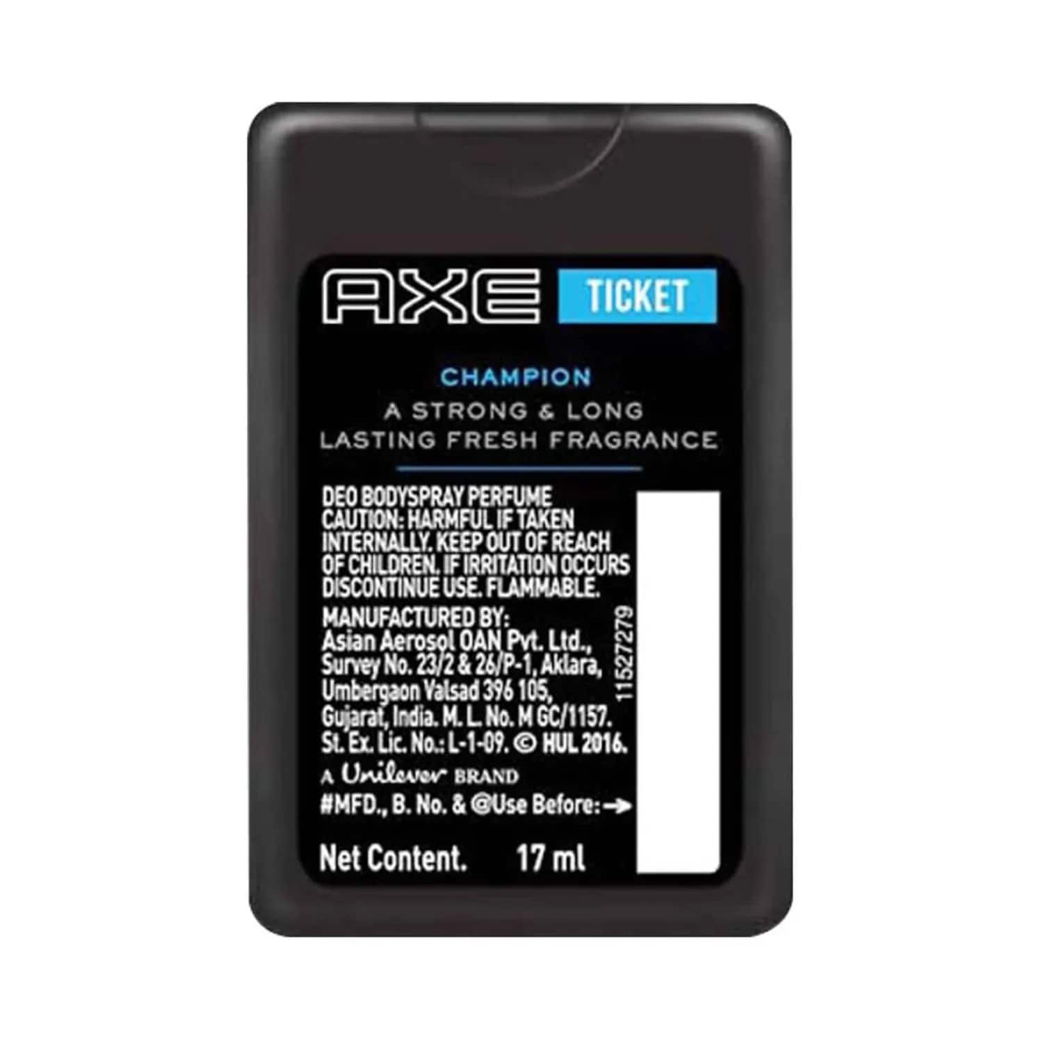 Axe mini sales ticket champion 10ml