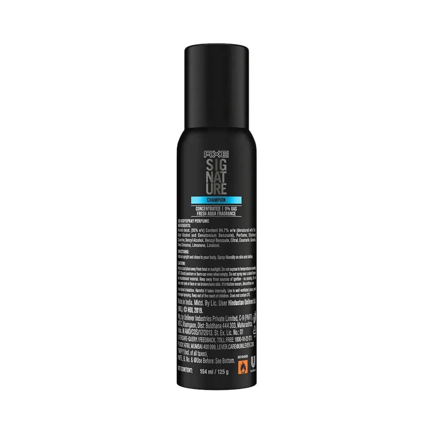 Axe best sale signature champion