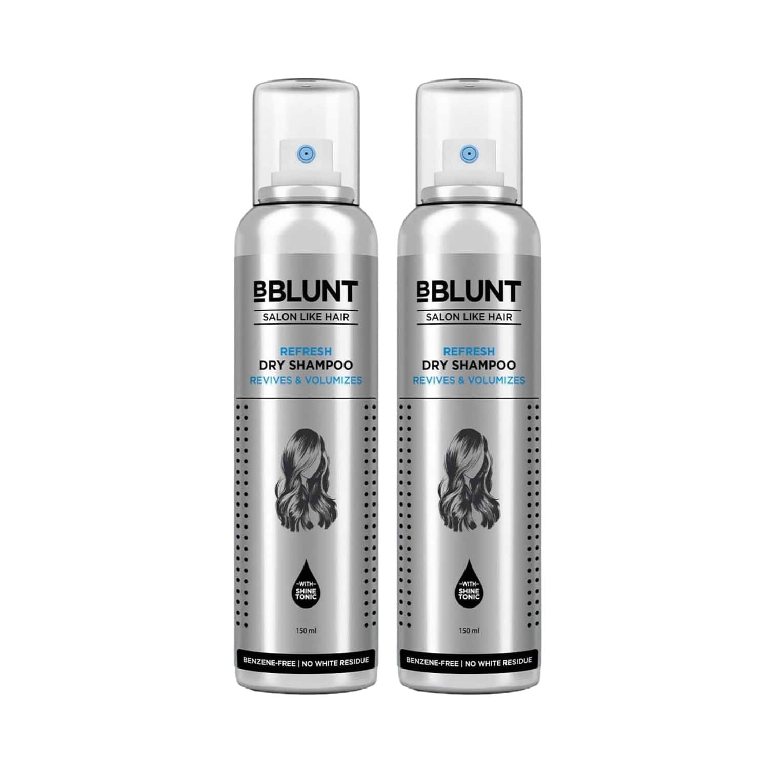 BBlunt | BBlunt Refresh Dry Shampoo Pack of 2 - (150 ml X 2)