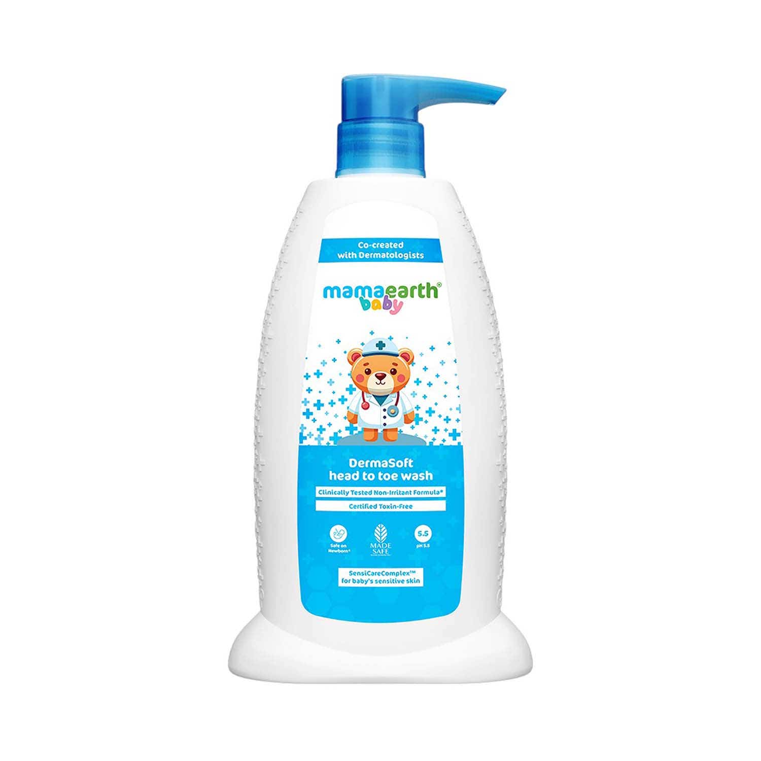 Mamaearth | Mamaearth Baby DermaSoft Head To Toe Wash (250 ml)