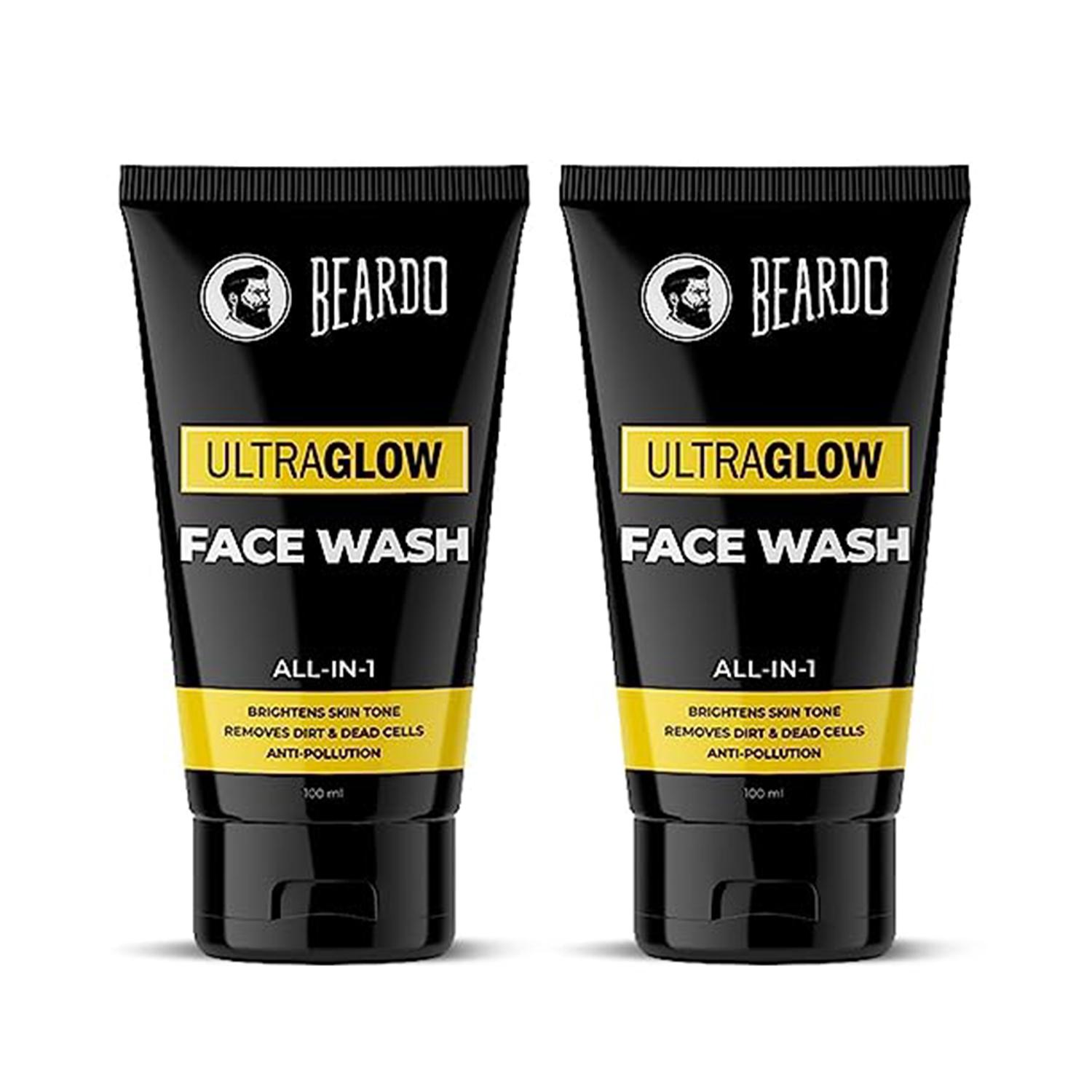 Beardo | Beardo Ultraglow Facewash For Men 100 ml Combo (Pack of 2)