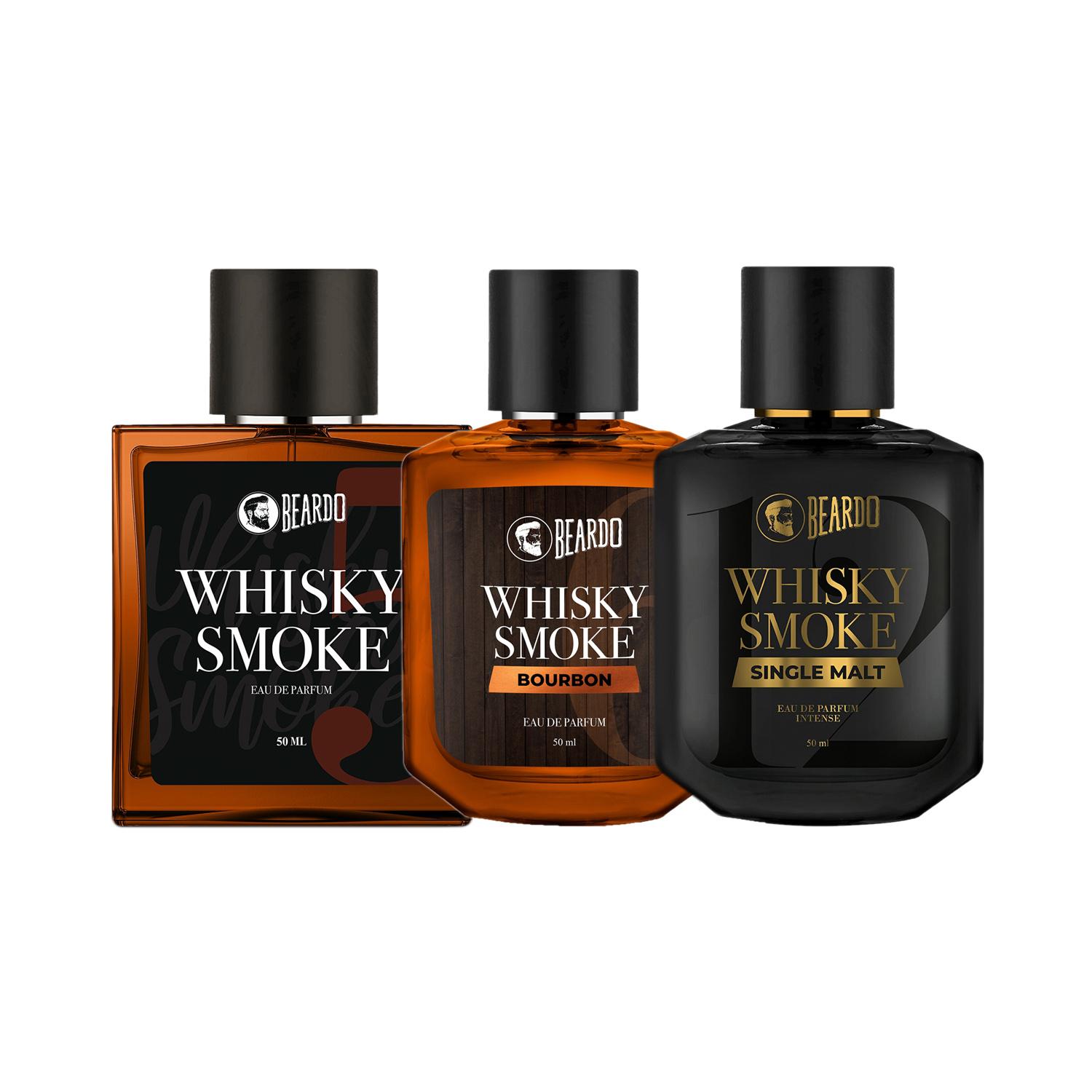 Beardo | Beardo Whiskey Smoke Perfume EDP, Bourbon Perfume, Single Malt EDP (Set of 3) Combo