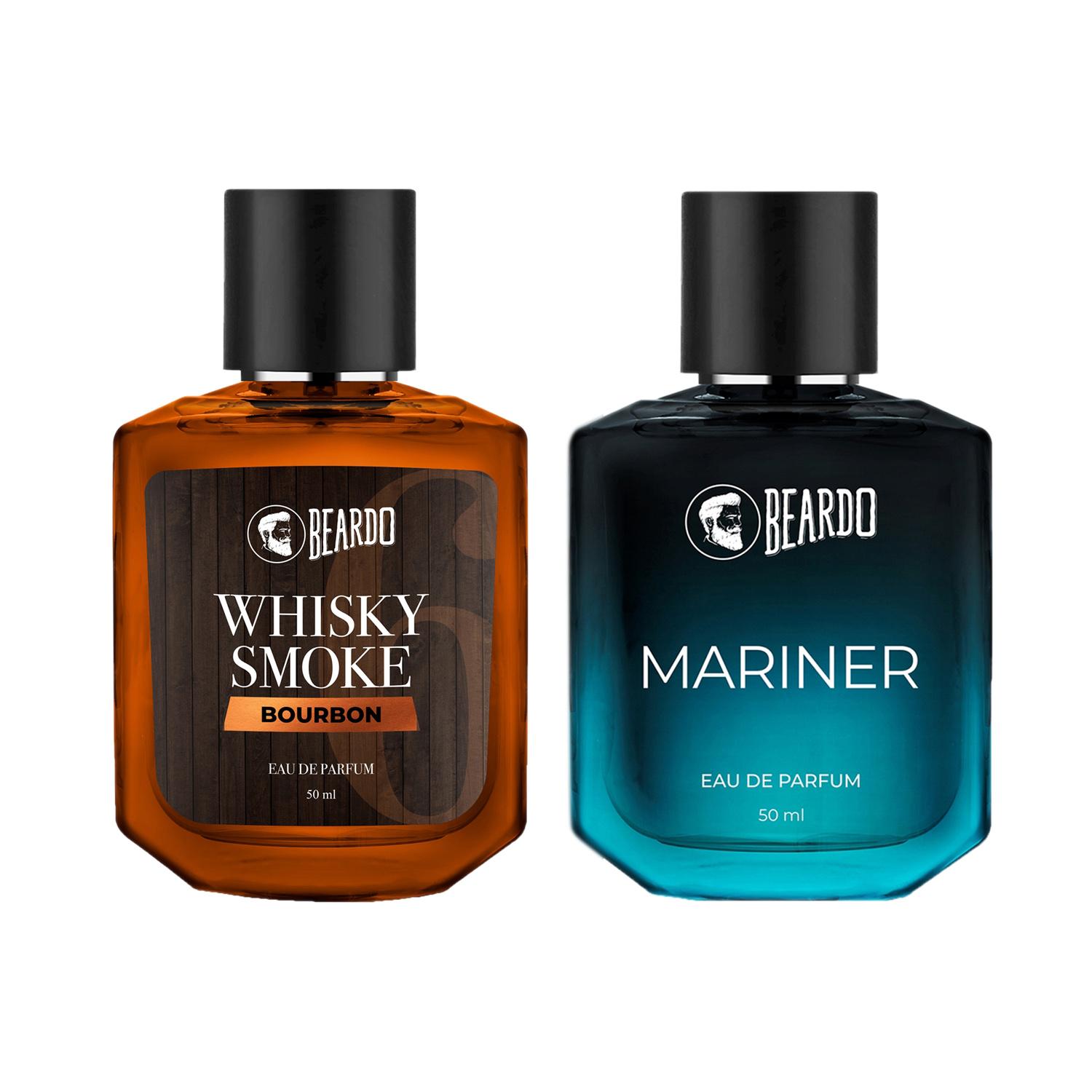 Beardo | Beardo Whiskey Smoke Bourbon Perfume EDP, Mariner Perfume EDP (Set of 2) Combo