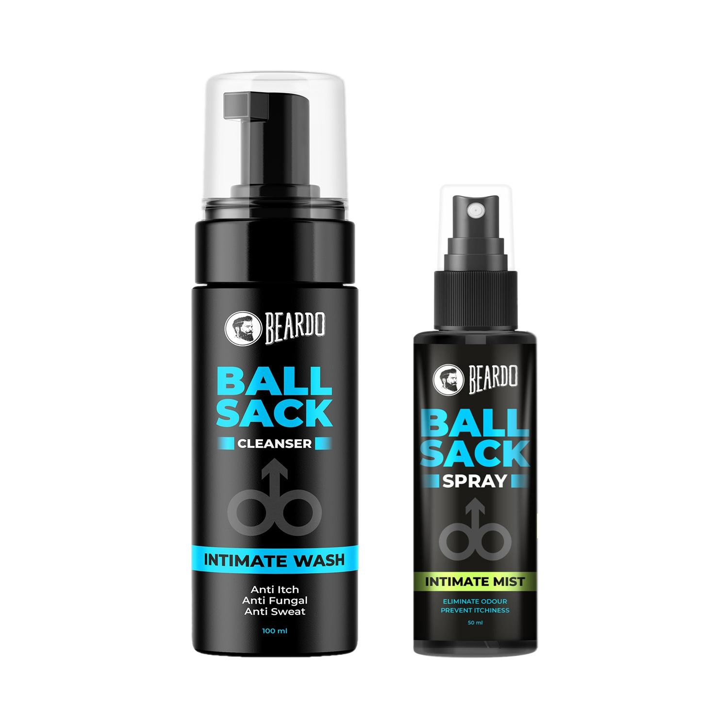 Beardo | Beardo Ball Sack Intimate Wash 100ml, Ball Sack Spray 50ml (Set of 2)