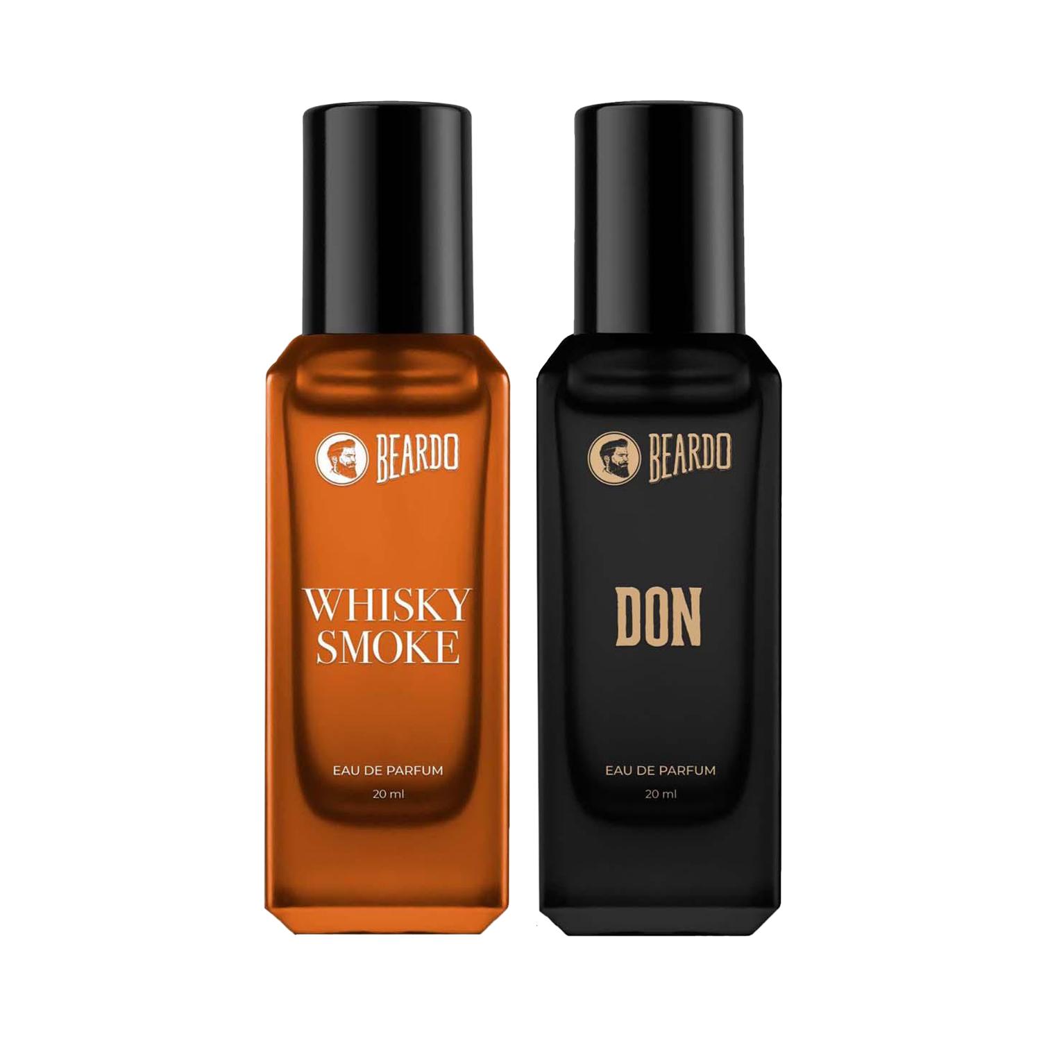 Beardo | Beardo Whisky Smoke Perfume & Don Perfume for Men, Strong Long Lasting Mens Perfume Gift Combo
