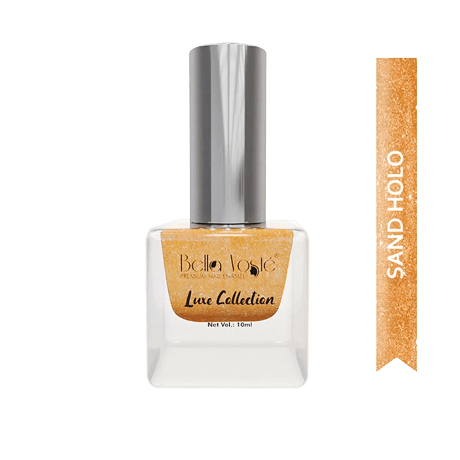 Bella Voste | Bella Voste Sand Holo Nail Paints - Peach Gold- 407 (10ml)