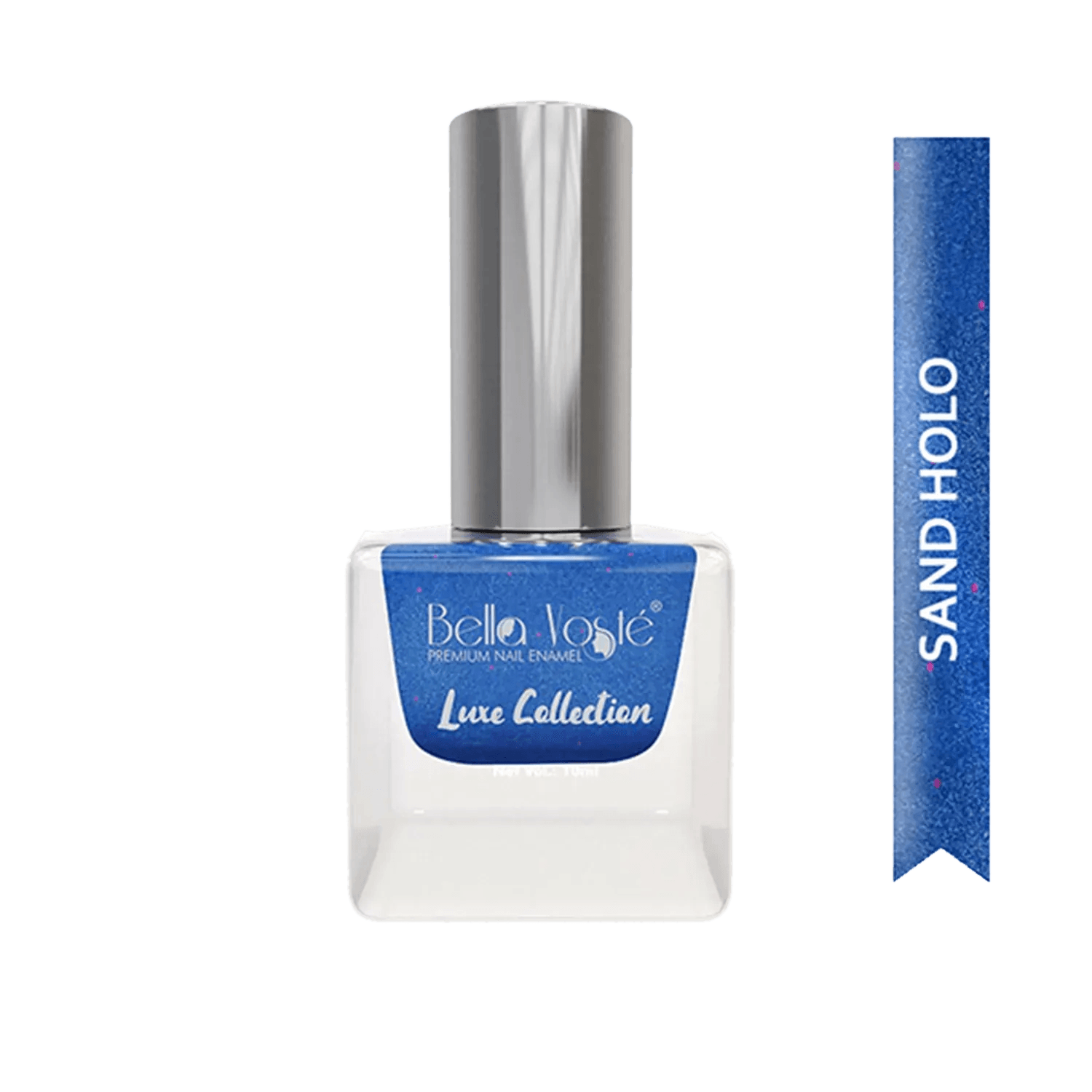 Bella Voste Sand Holo Nail Paints - Vibrant Royal Blue- 412 (10ml)