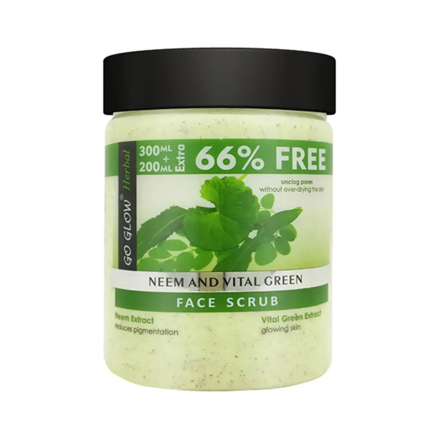 Berina Go Glow Neem & Vital Green Face Scrub - (500ml)